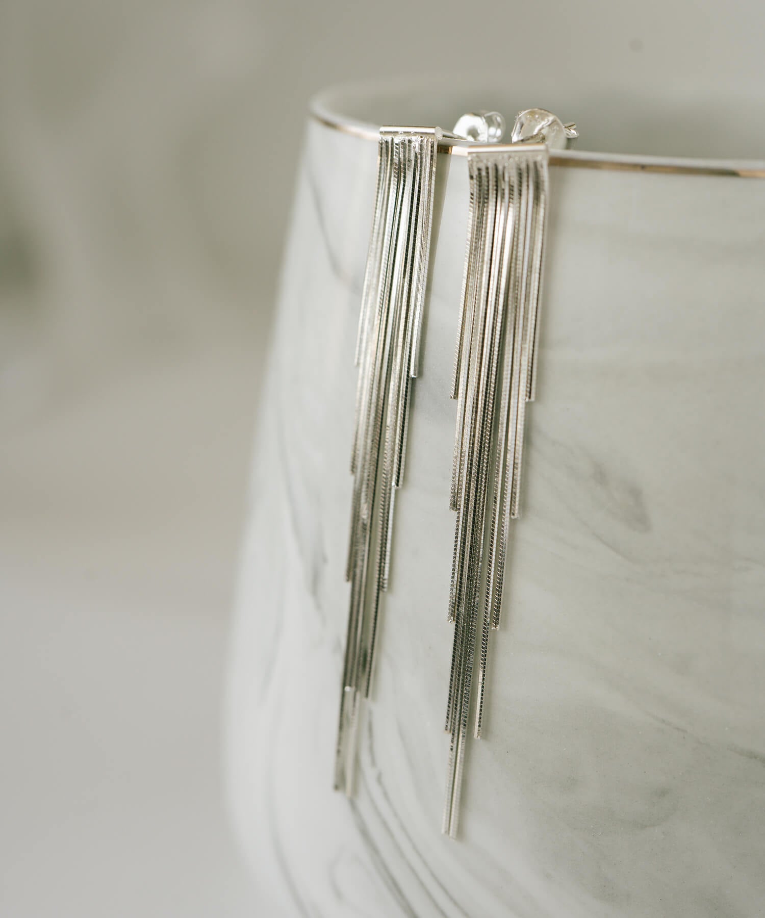 18K Gold Plated Sterling Silver Fringe Earrings | LARIA