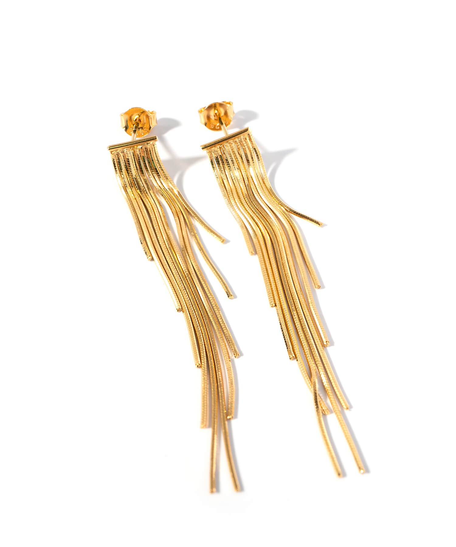 18K Gold Plated Sterling Silver Fringe Earrings | LARIA