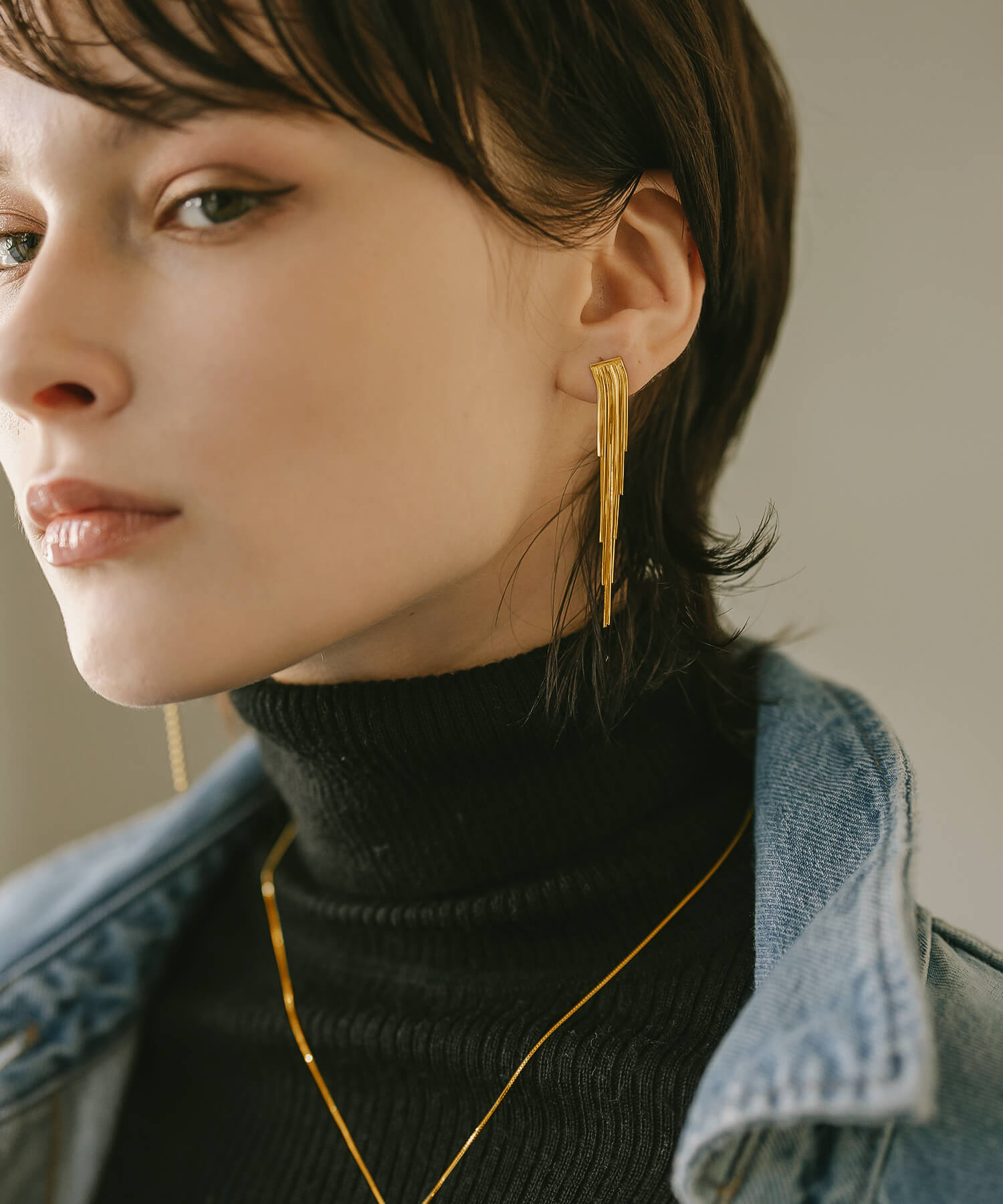 18K Gold Plated Sterling Silver Fringe Earrings | LARIA