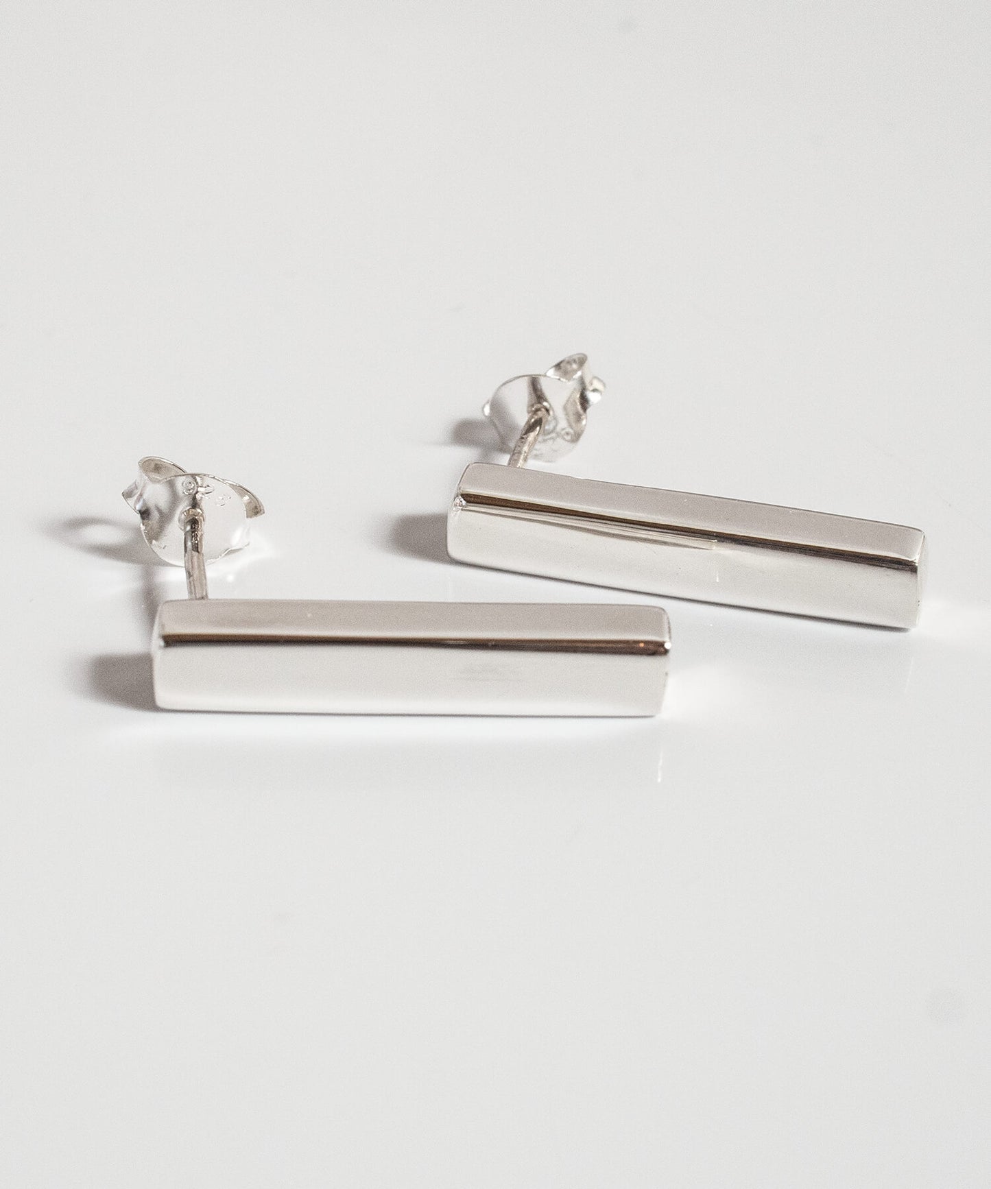 Silver925 Minimal Bar Earrings | LOKA