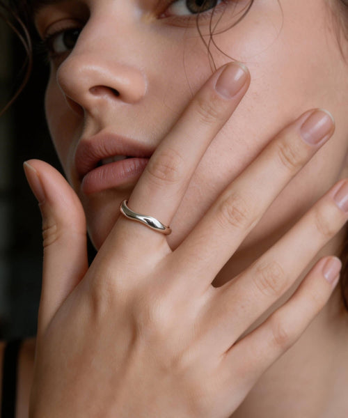 925 Sterling Silver Wave Ring | LOROC