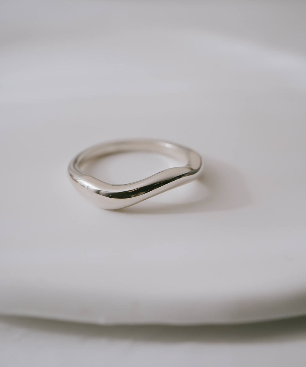 925 Sterling Silver Wave Ring | LOROC