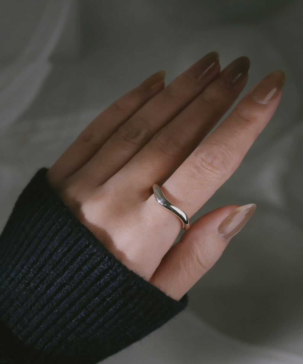 925 Sterling Silver Wave Ring | LOROC