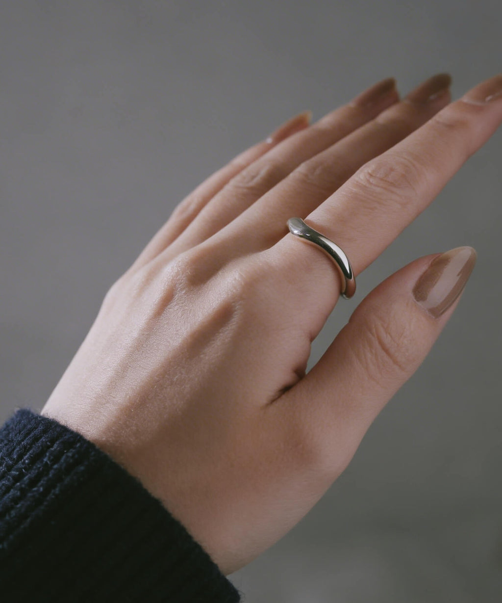 925 Sterling Silver Wave Ring | LOROC