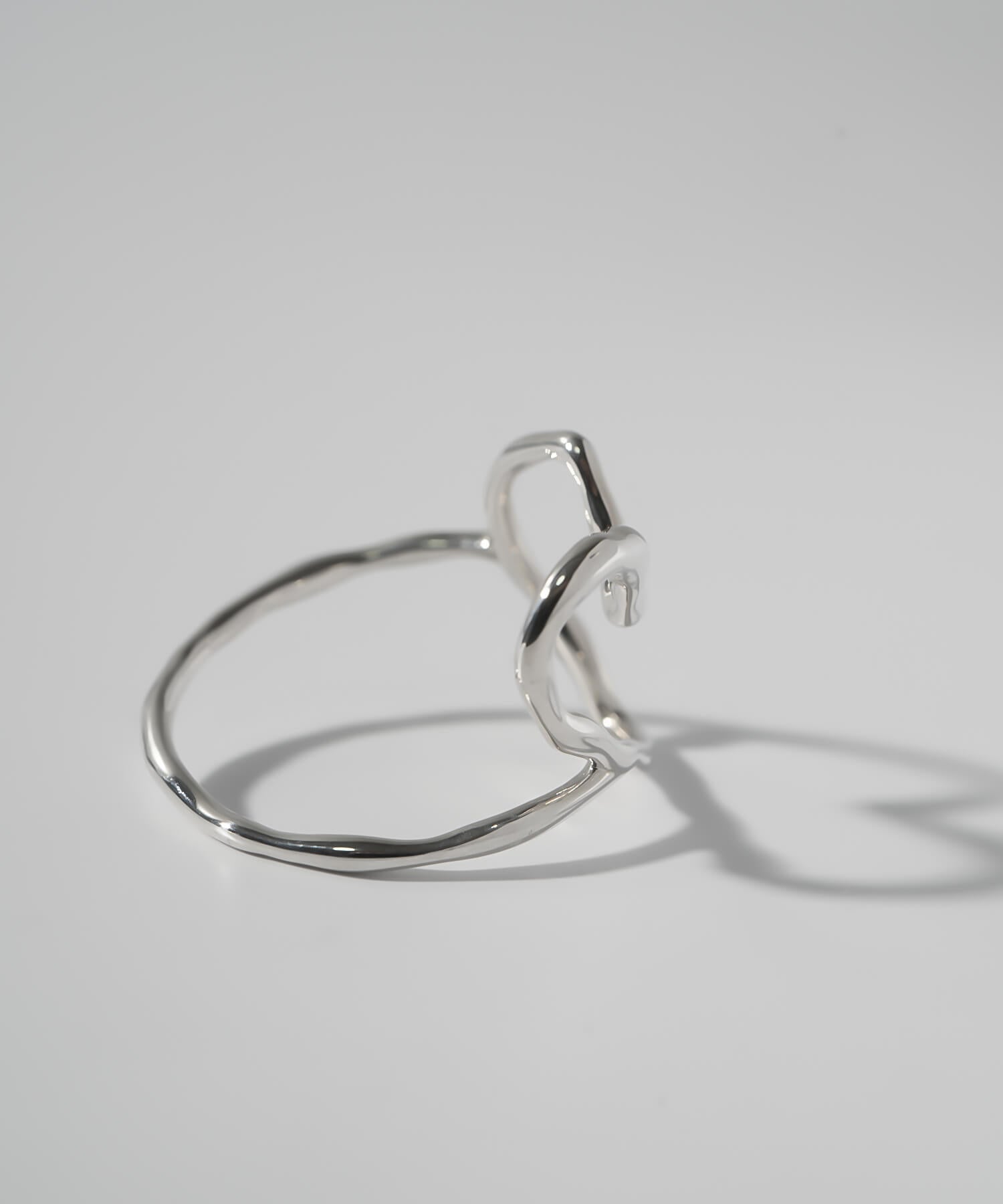 18K Gold Plated Sterling Silver Heart Flow Ring | HEART FLOW
