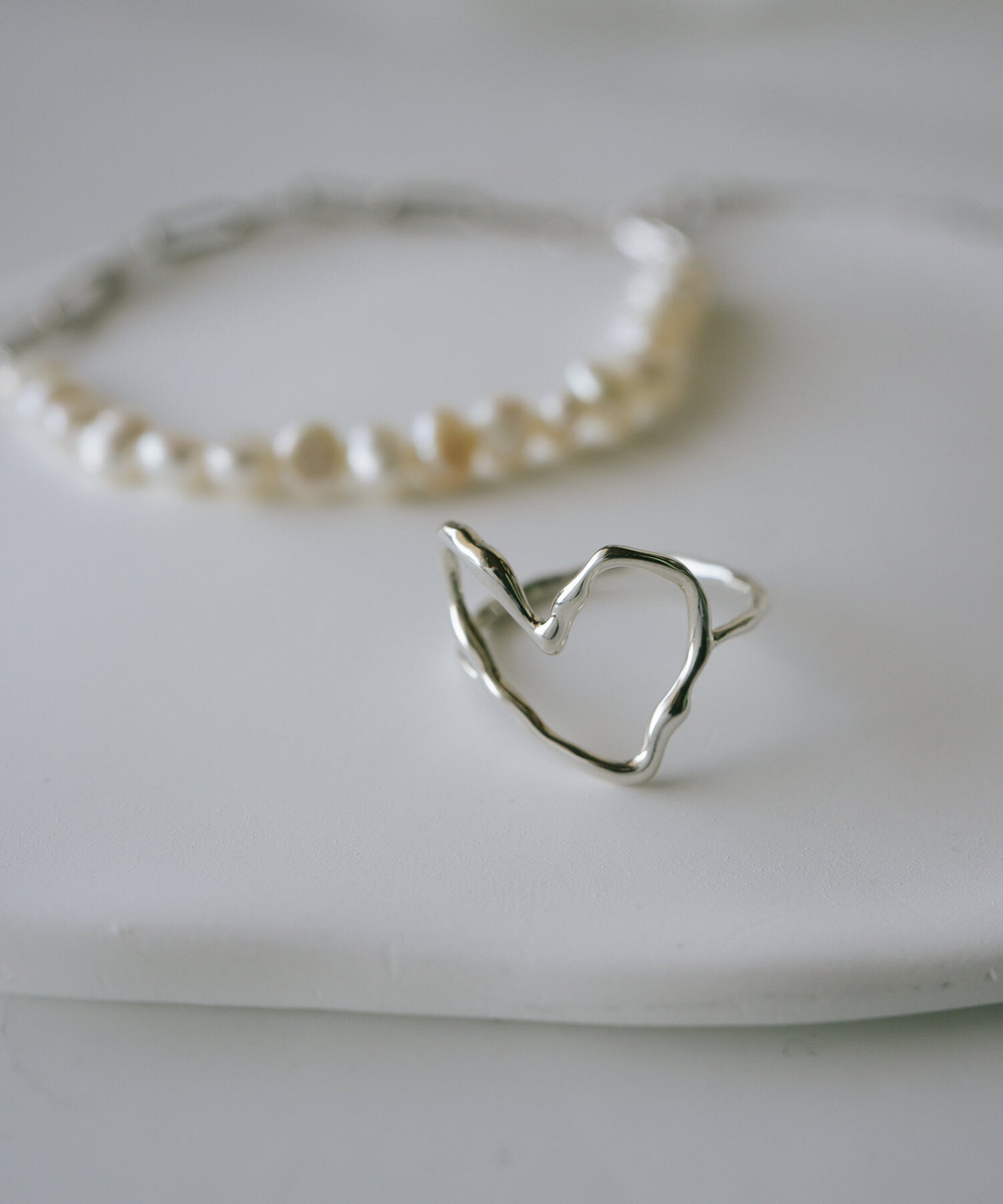 18K Gold Plated Sterling Silver Heart Flow Ring | HEART FLOW