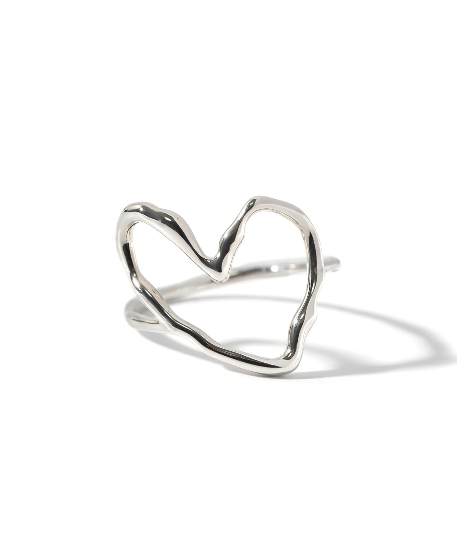 18K Gold Plated Sterling Silver Heart Flow Ring | HEART FLOW