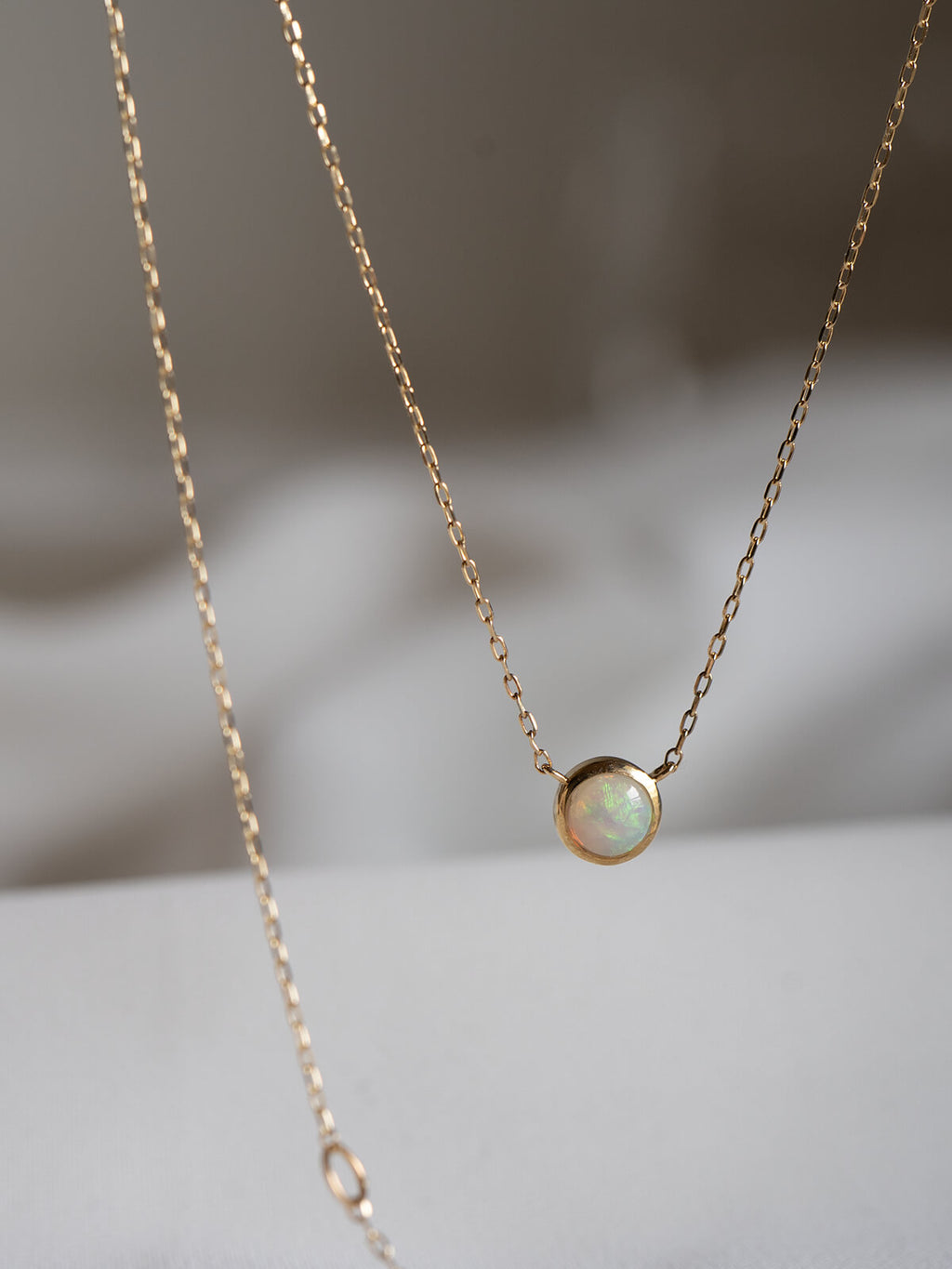 Opal necklace detail