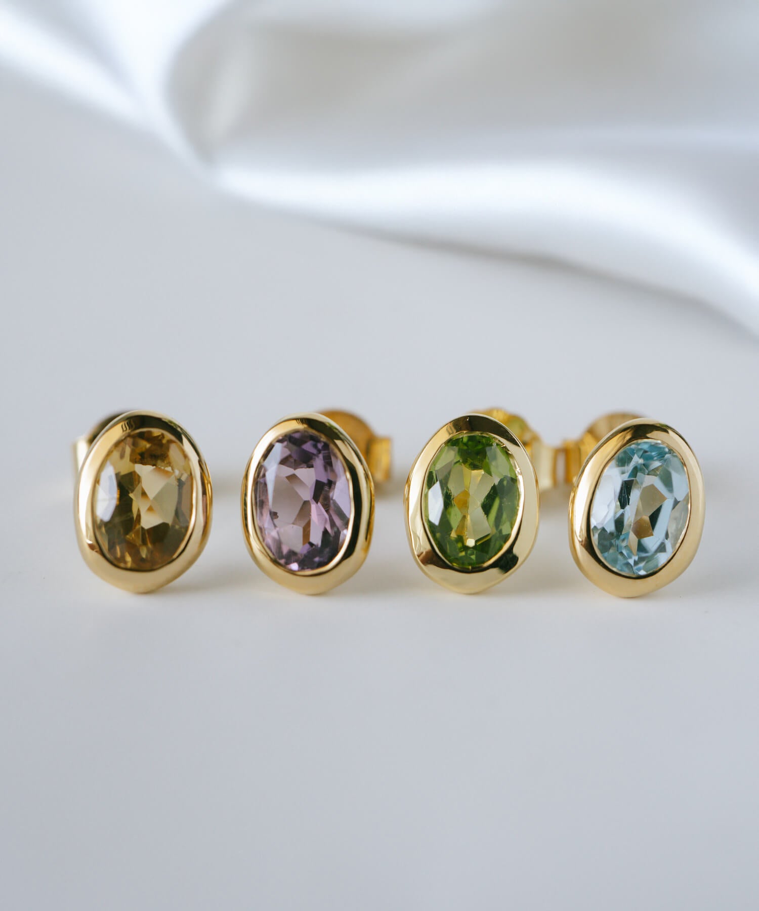 Rhodos Gem Drop Earring | LUZINE