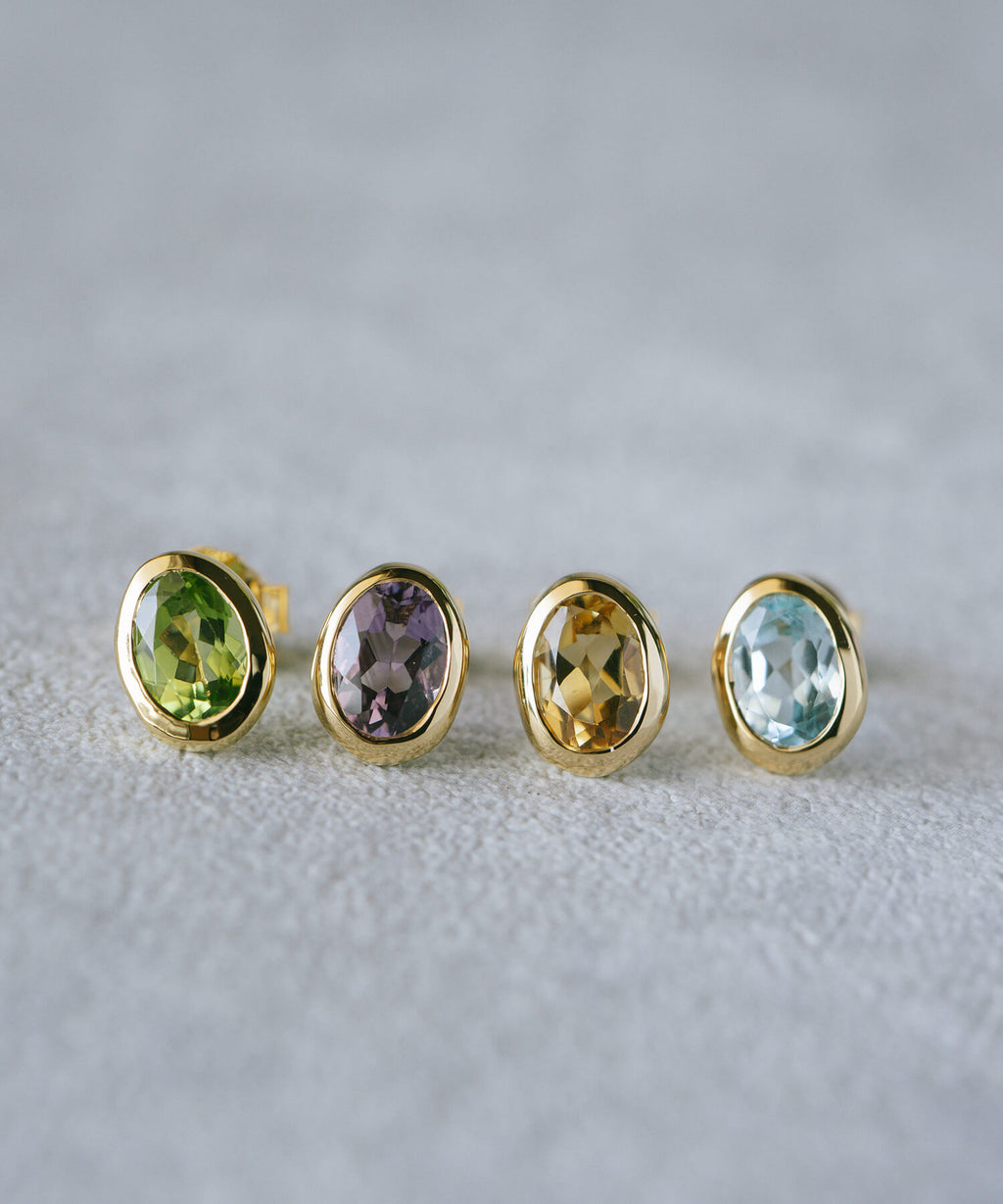 Rhodos Gem Drop Earring | LUZINE