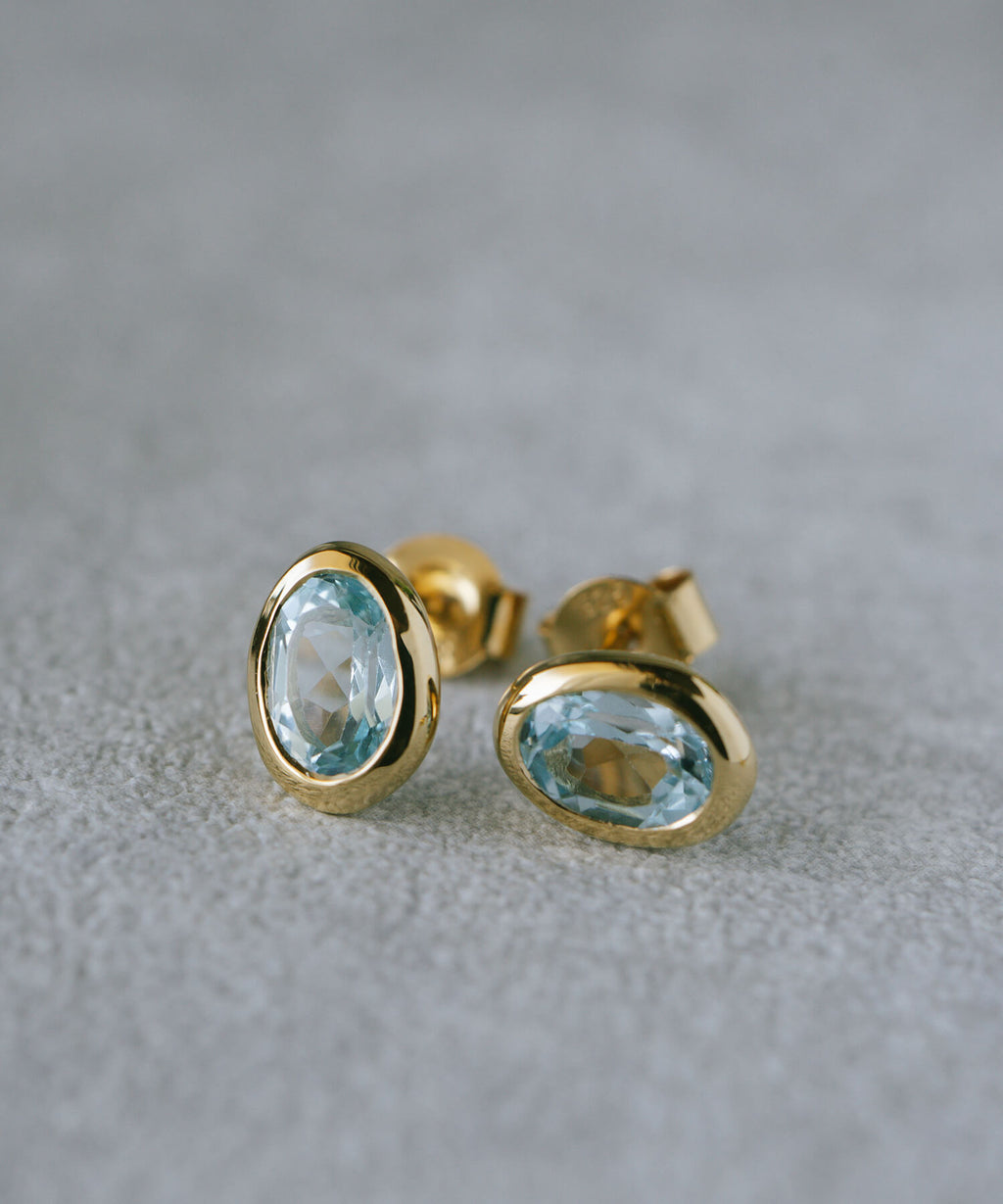 Rhodos Gem Drop Earring | LUZINE