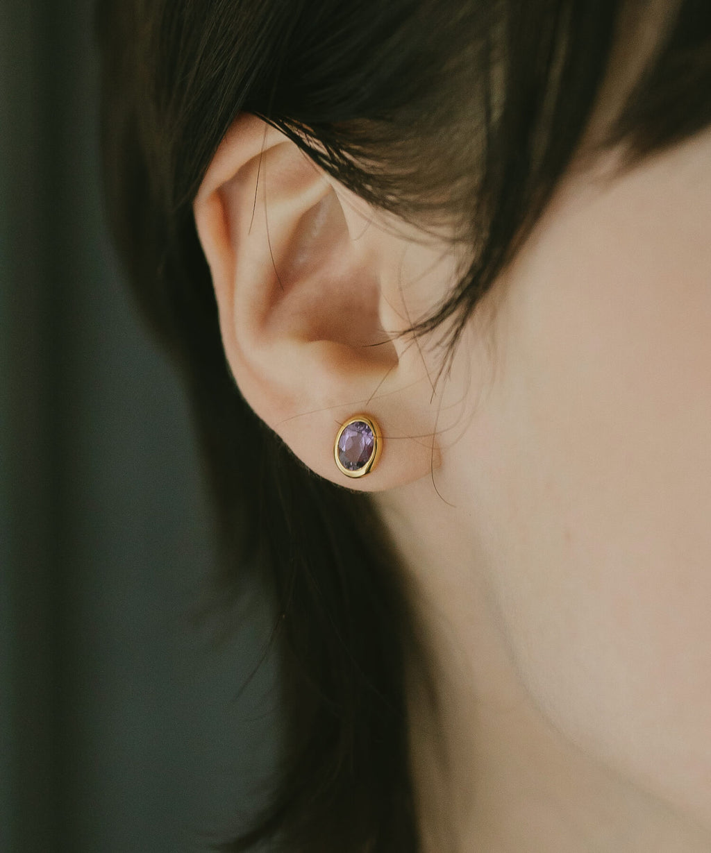 Rhodos Gem Drop Earring | LUZINE