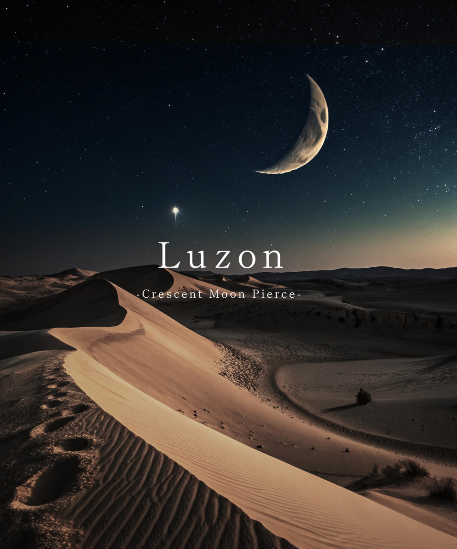 18K Gold Crescent Hoop Earrings | LUZON HOOP