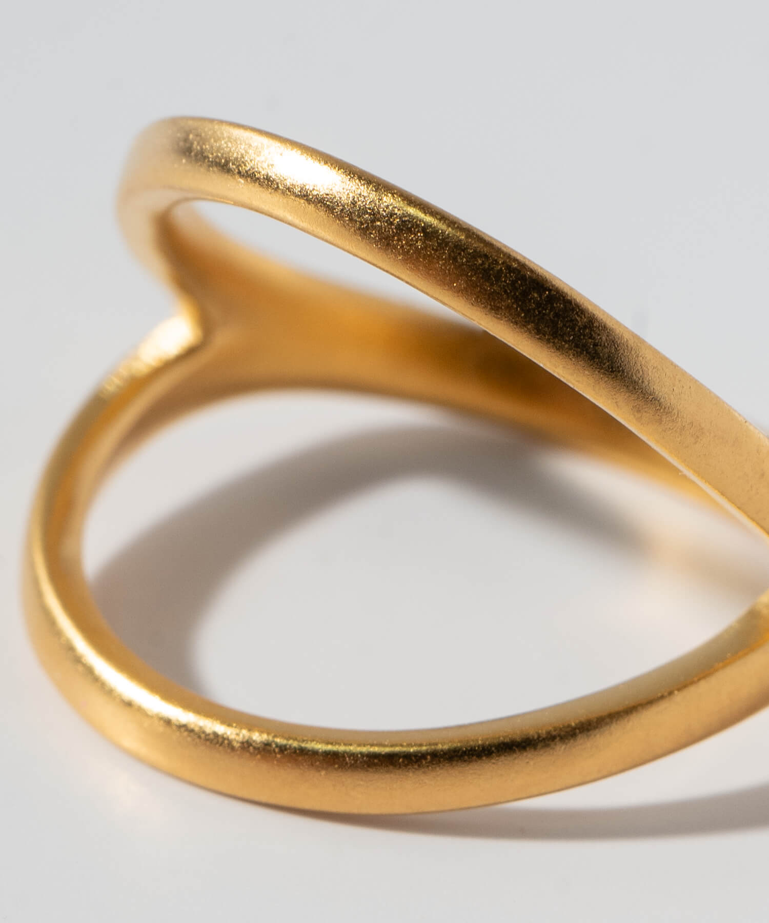 18K Gold Plated Sterling Silver Double Line Ring | MARKT