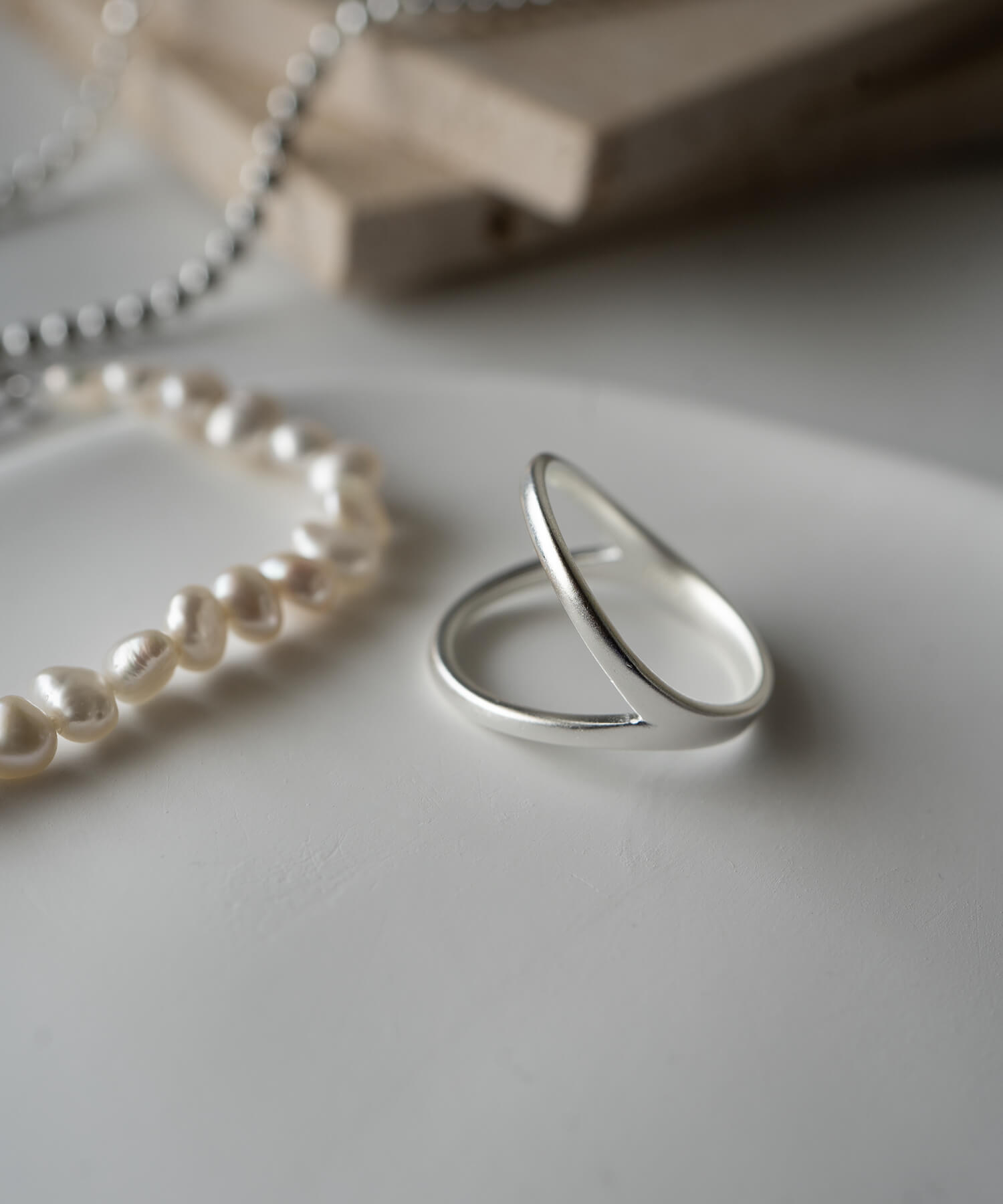 18K Gold Plated Sterling Silver Double Line Ring | MARKT