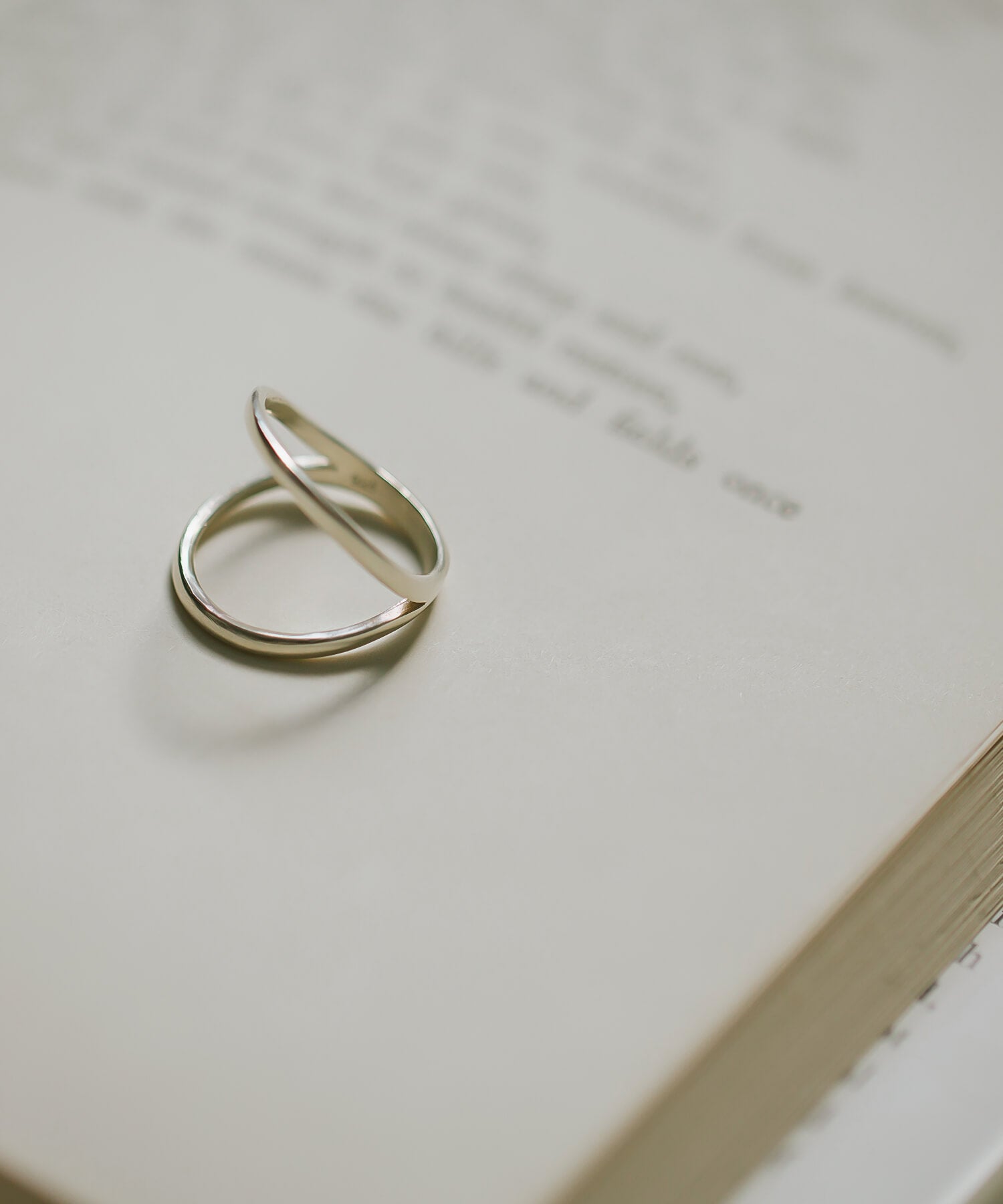 18K Gold Plated Sterling Silver Double Line Ring | MARKT