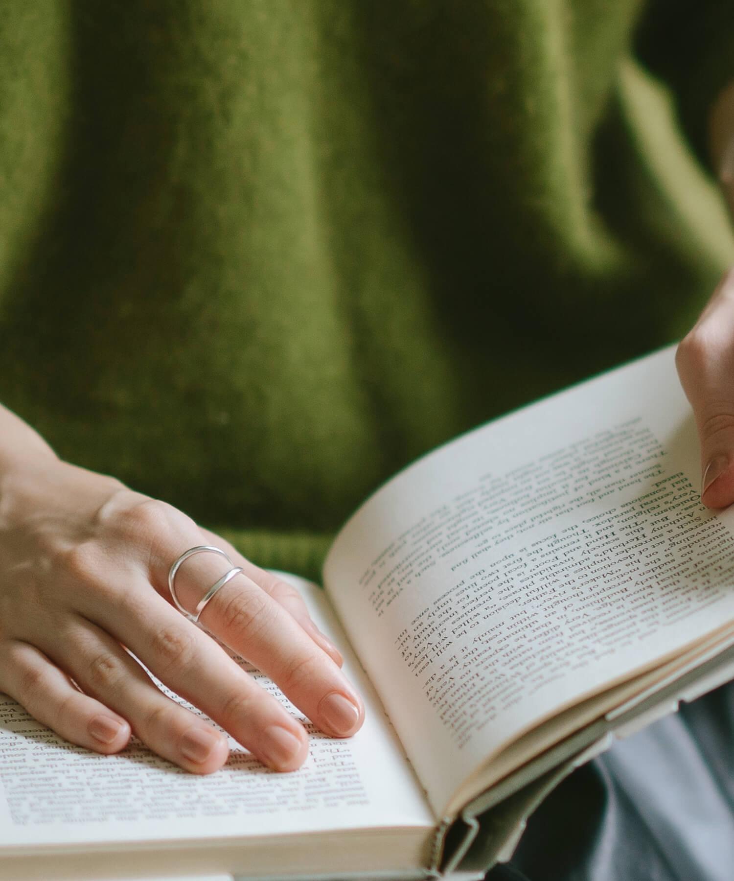 18K Gold Plated Sterling Silver Double Line Ring | MARKT