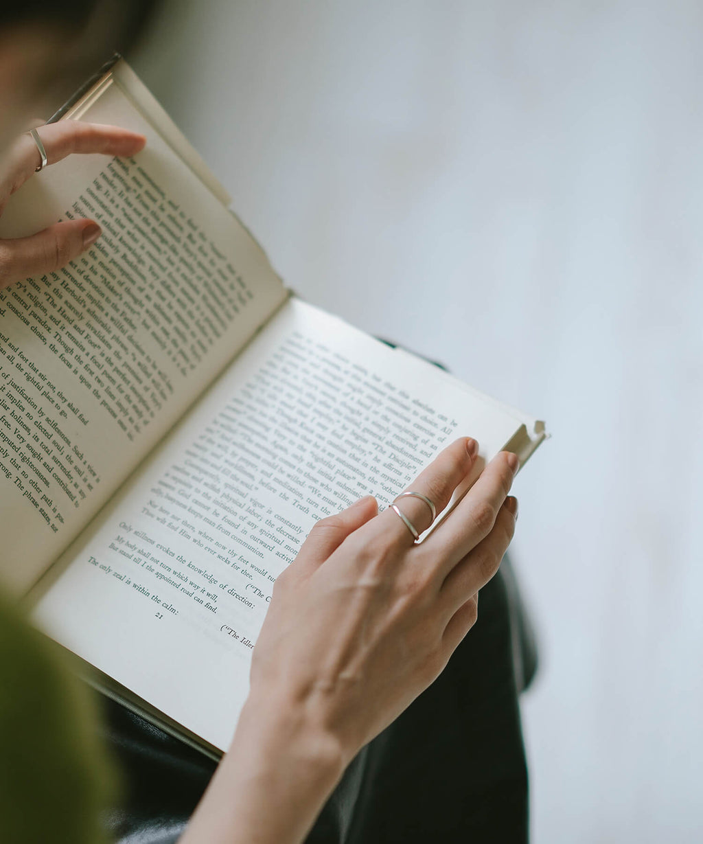 18K Gold Plated Sterling Silver Double Line Ring | MARKT