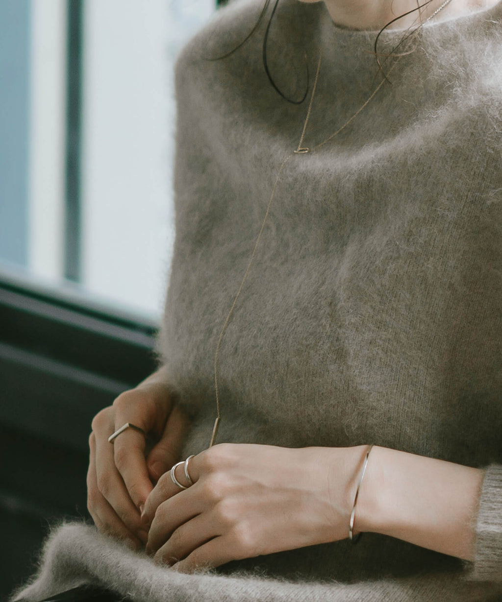 18K Gold Plated Sterling Silver Double Line Ring | MARKT