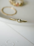18K Gold Calyx Diamond Ring | MEON