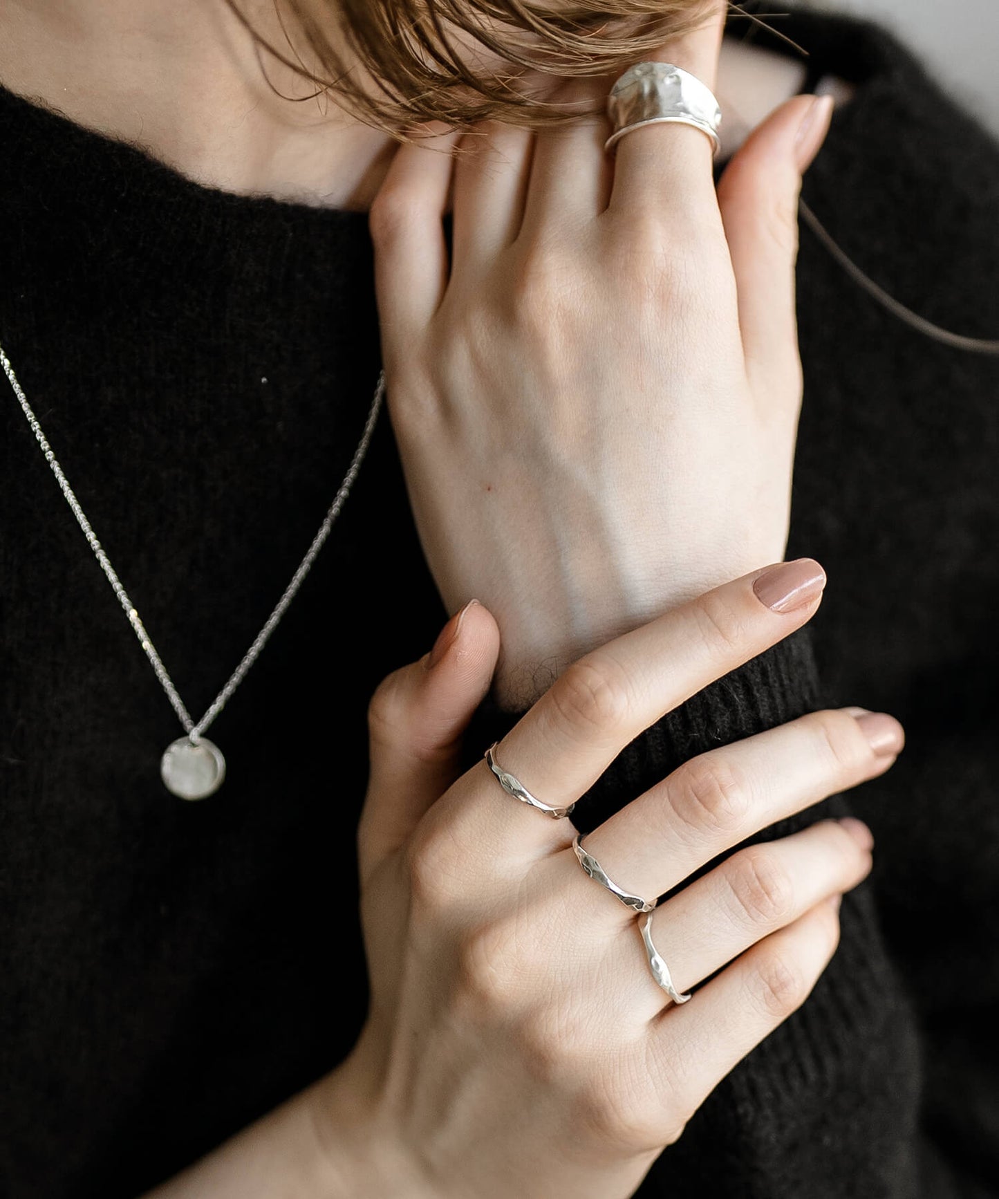 Silver925 3 Layerd Wavy Ring | MERV