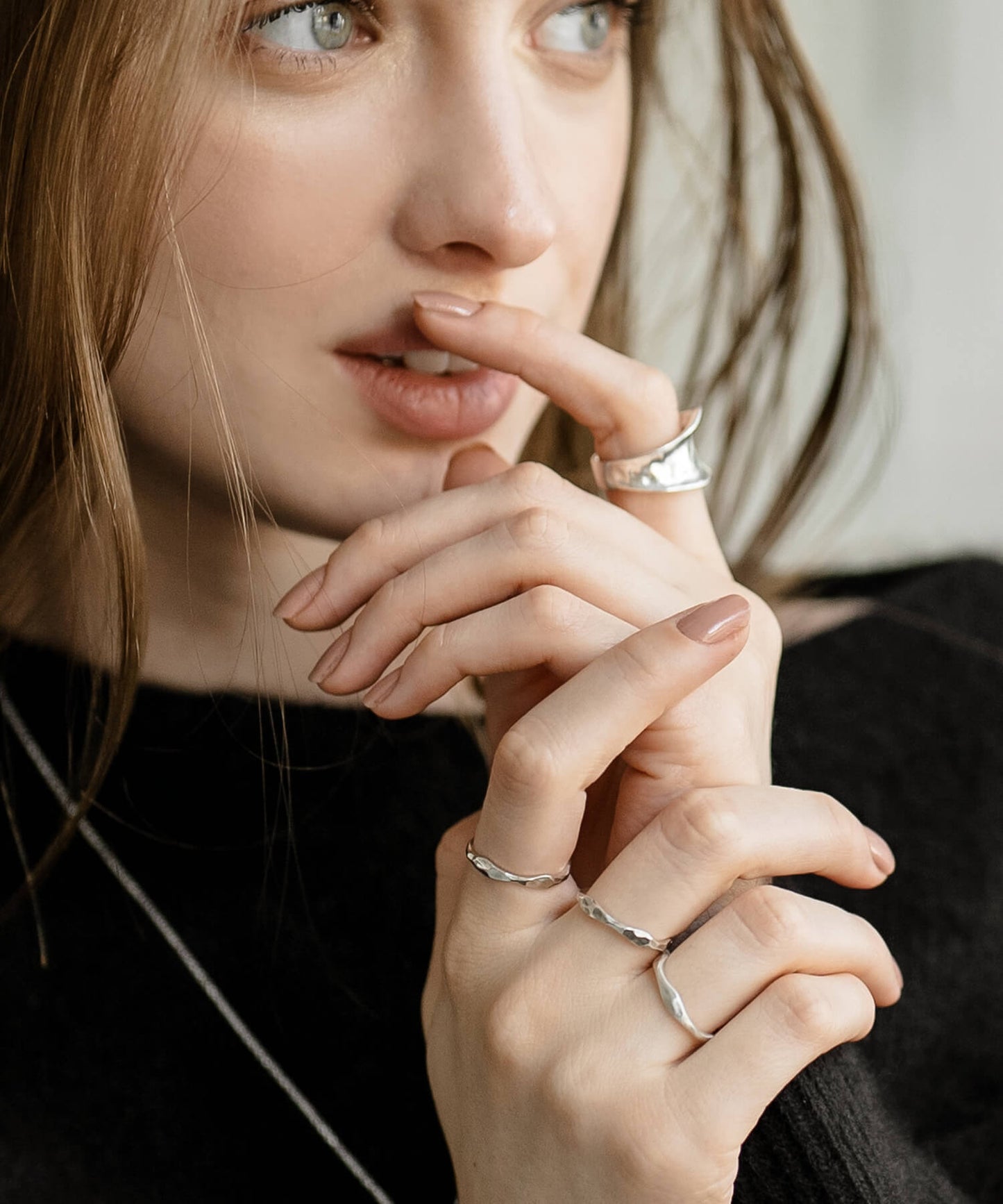 Silver925 3 Layerd Wavy Ring | MERV