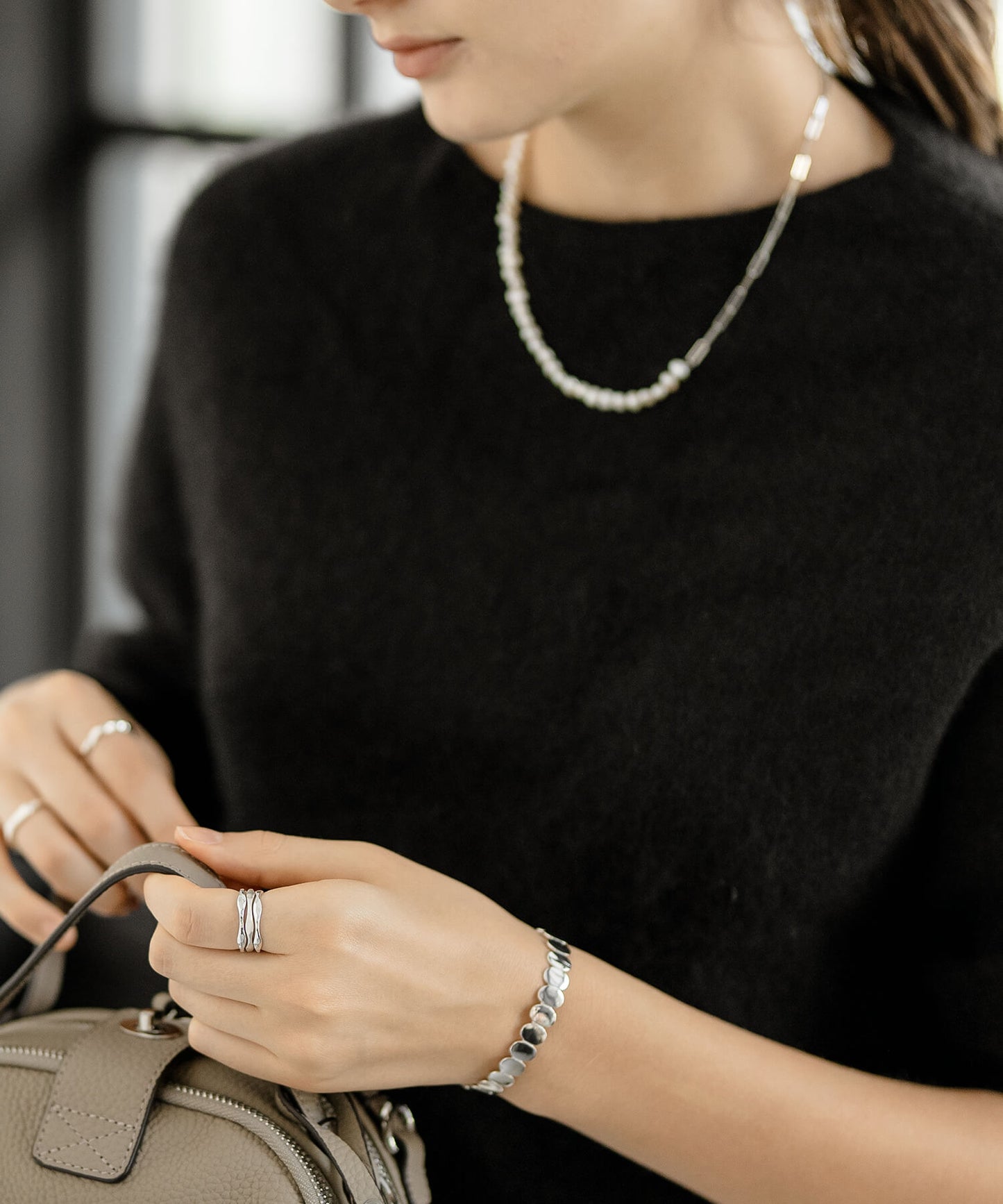 Silver925 3 Layerd Wavy Ring | MERV