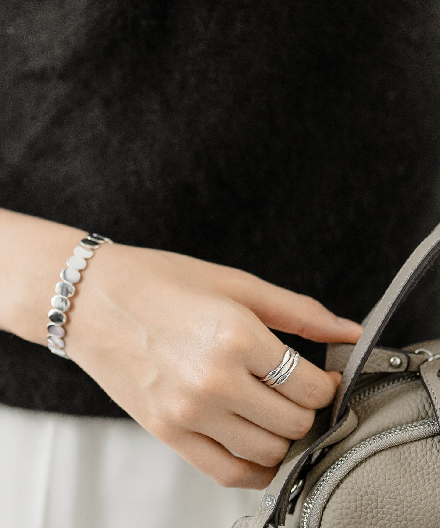 Silver925 3 Layerd Wavy Ring | MERV