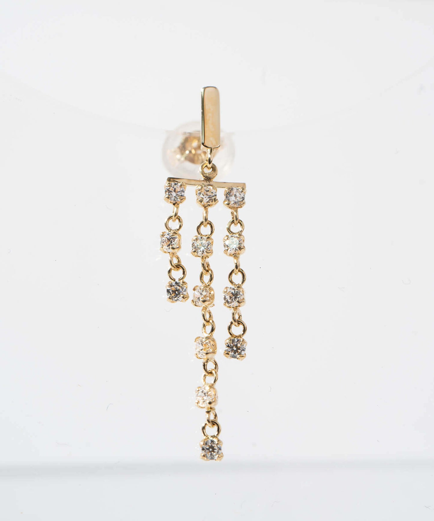 K10 Precious Fringe Chain Earring and Earcuff | METEOR EARRING & EAR CUFF