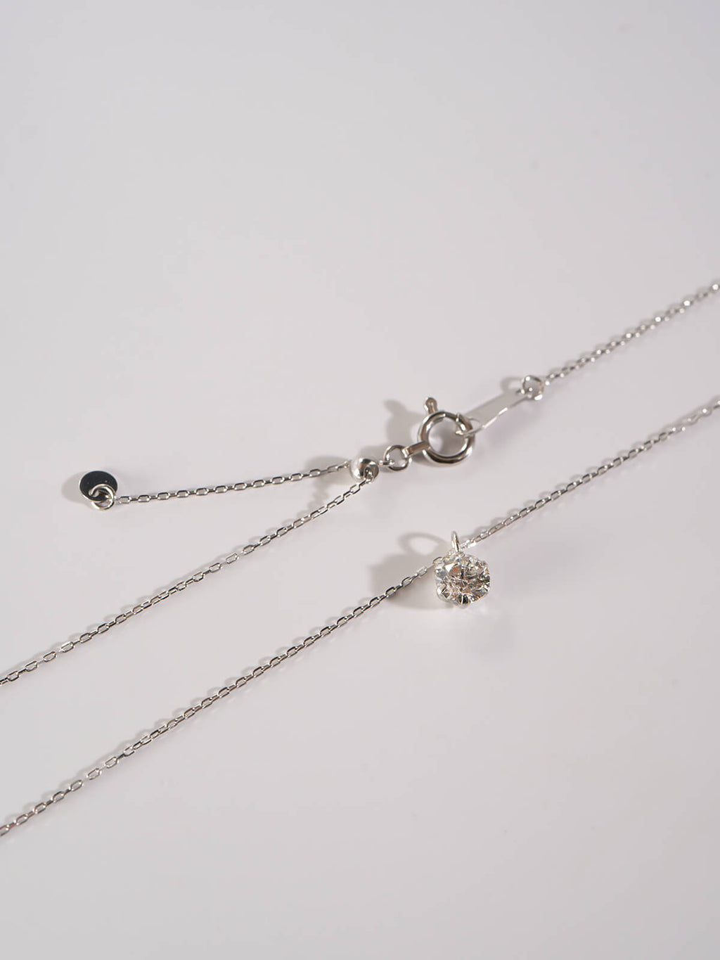 Platinum Solitaire Diamond Necklace 0.3ct | MICARE