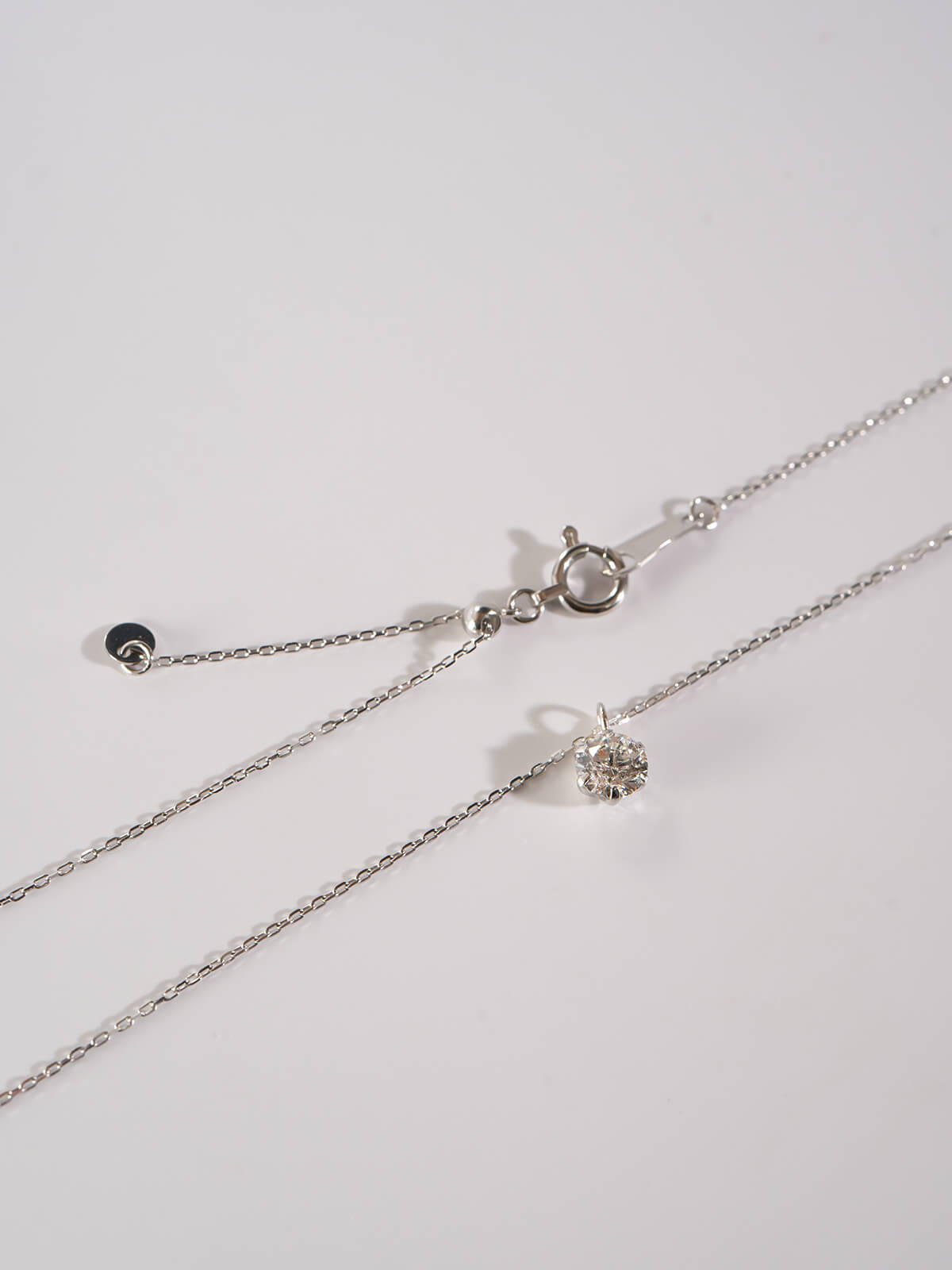 Platinum Solitaire Diamond Necklace 0.3ct | MICARE