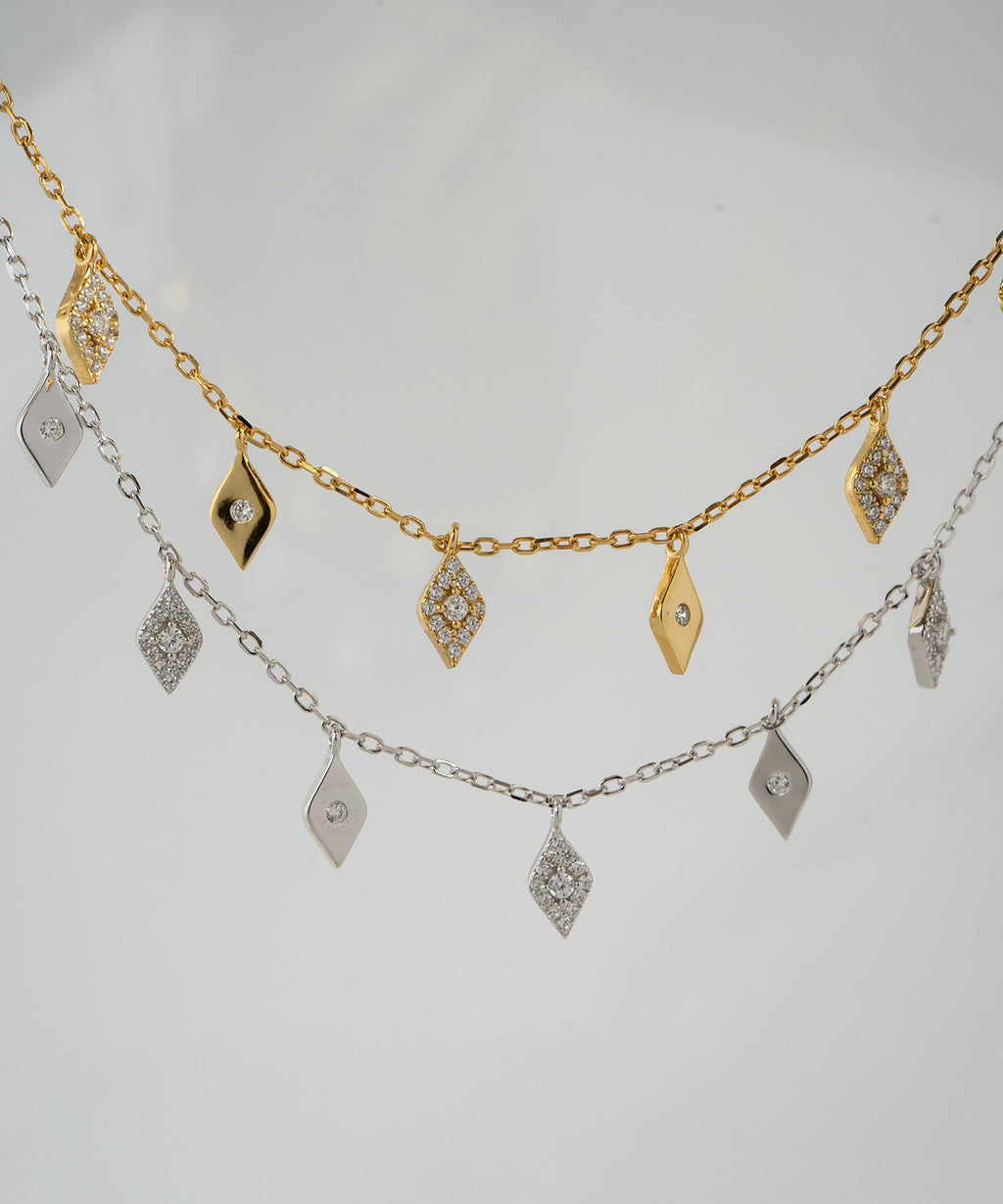 18K Gold Plated Sterling Silver Tinkle Choker Necklace | MIGELLA-DIA