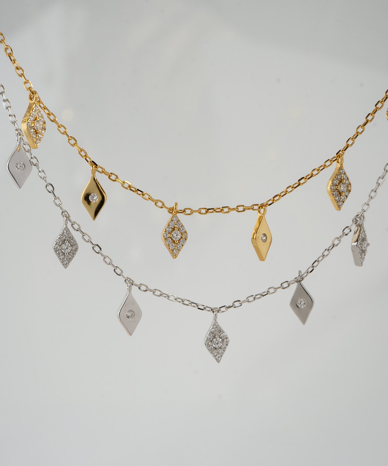 18K Gold Plated Sterling Silver Tinkle Choker Necklace | MIGELLA-DIA