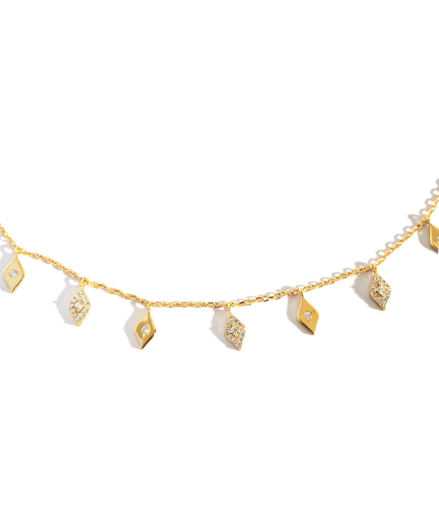 18K Gold Plated Sterling Silver Tinkle Choker Necklace | MIGELLA-DIA