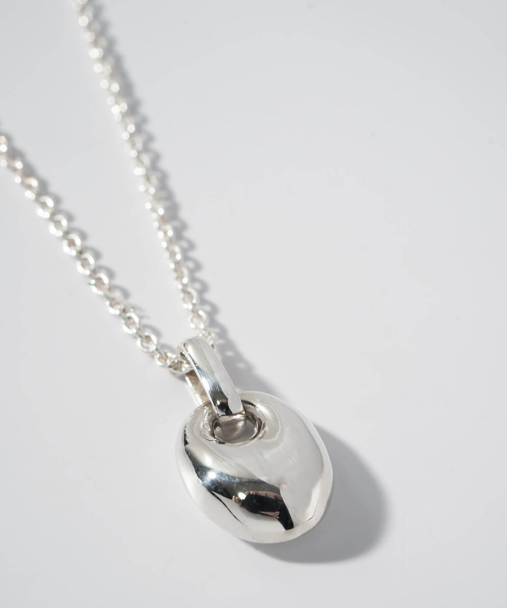 A Seed of Elegance Blooming in 18K Gold Plated Sterling Silver Necklace | MILIA