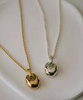 A Seed of Elegance Blooming in 18K Gold Plated Sterling Silver Necklace | MILIA