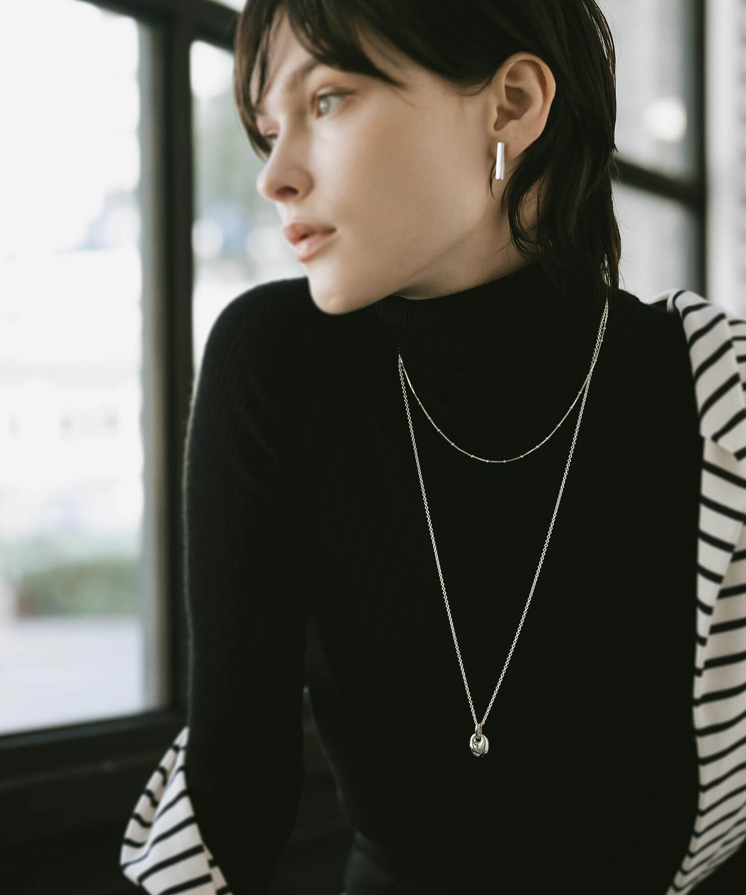 A Seed of Elegance Blooming in 18K Gold Plated Sterling Silver Necklace | MILIA