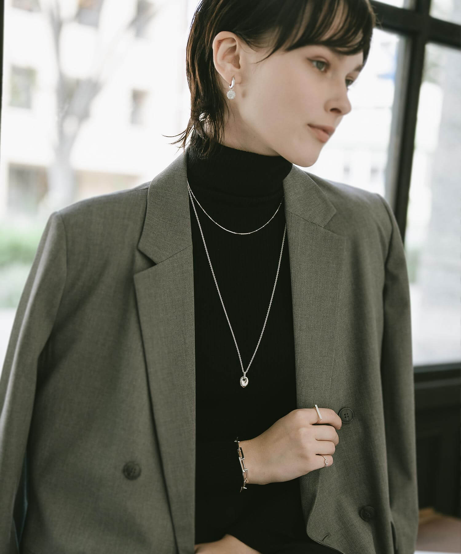 A Seed of Elegance Blooming in 18K Gold Plated Sterling Silver Necklace | MILIA