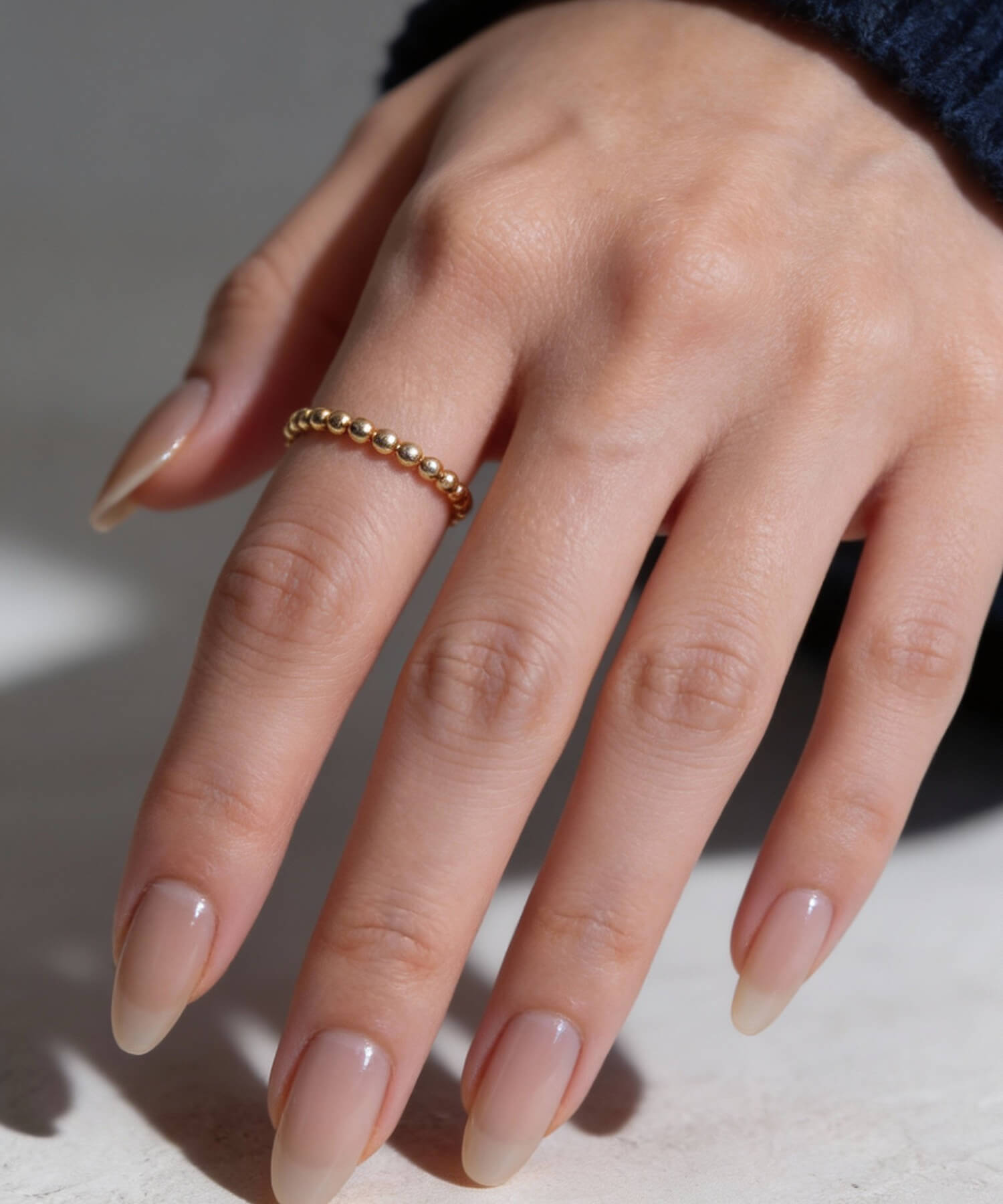10K Gold Milgrain Delicate Ring | MILNE