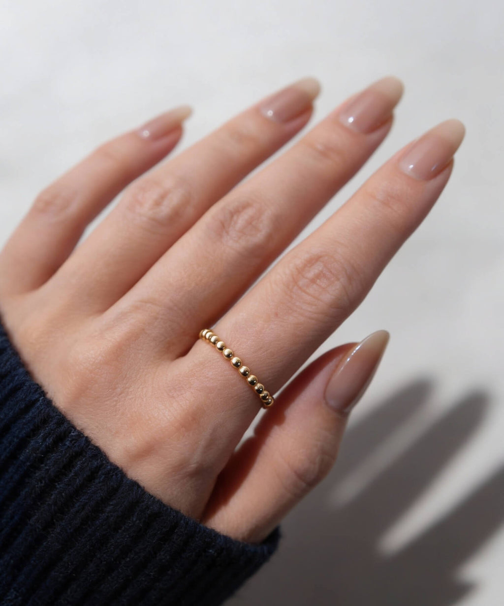 10K Gold Milgrain Delicate Ring | MILNE