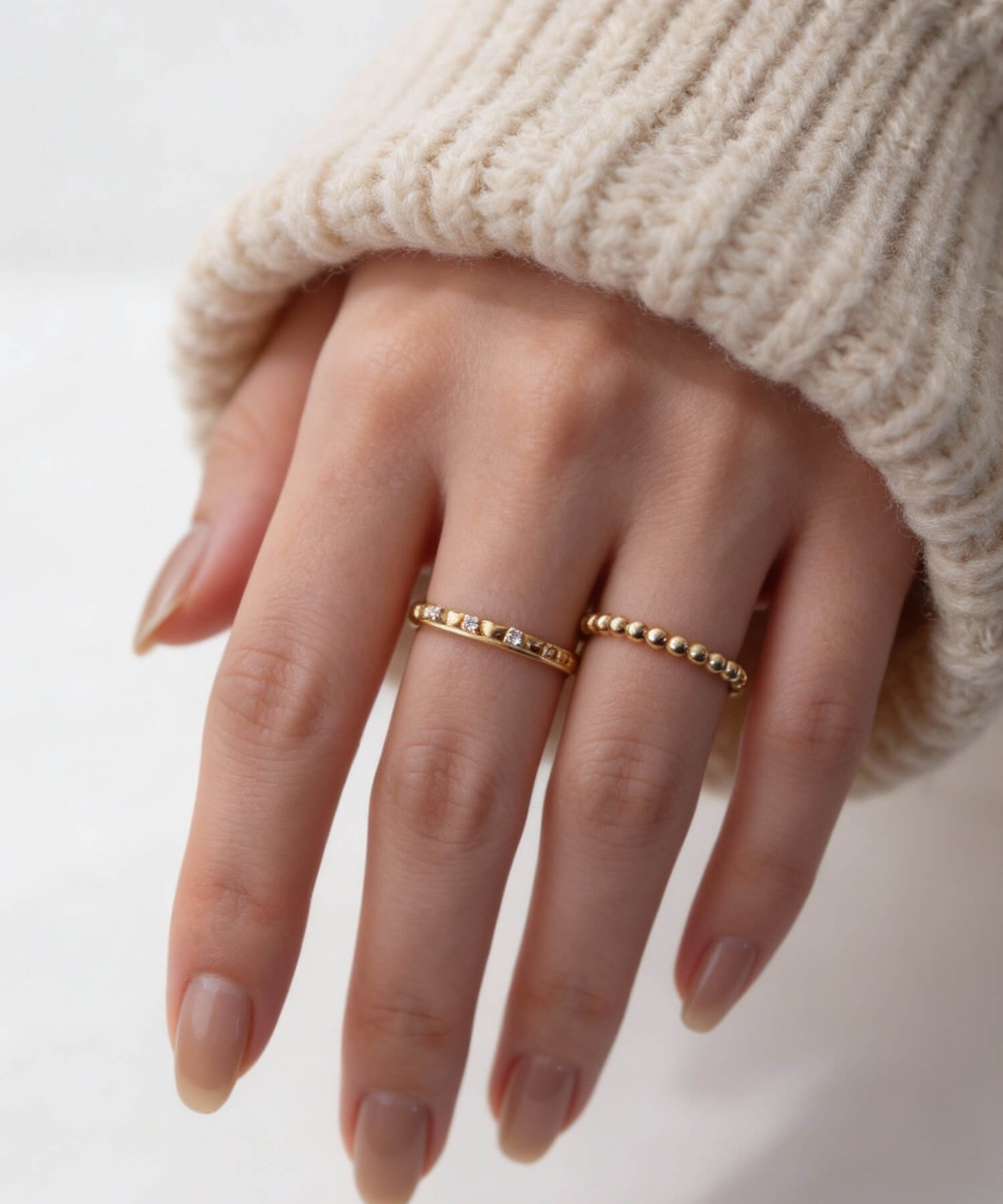 10K Gold Milgrain Delicate Ring | MILNE