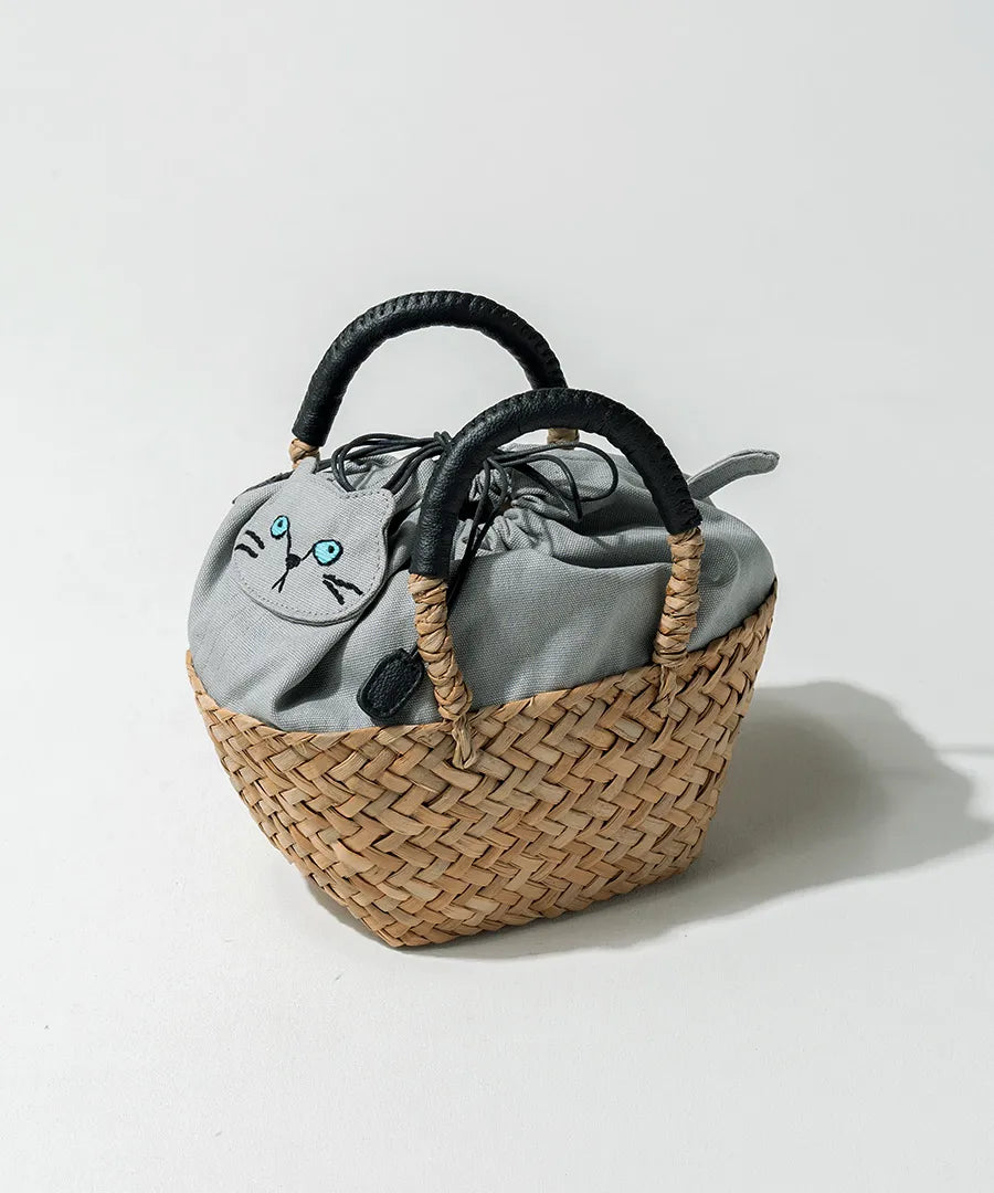 Cat Straw Bag | MINETPANIE
