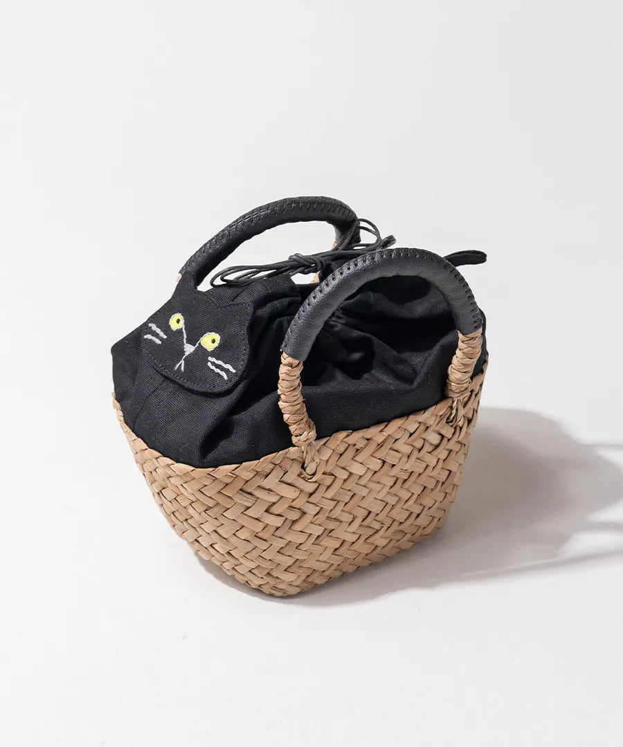 Cat Straw Bag | MINETPANIE