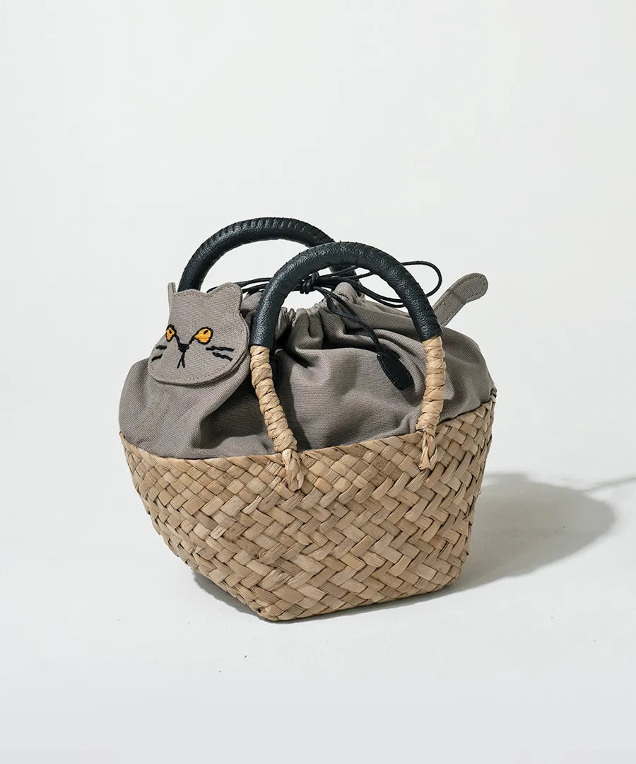 Cat Straw Bag | MINETPANIE