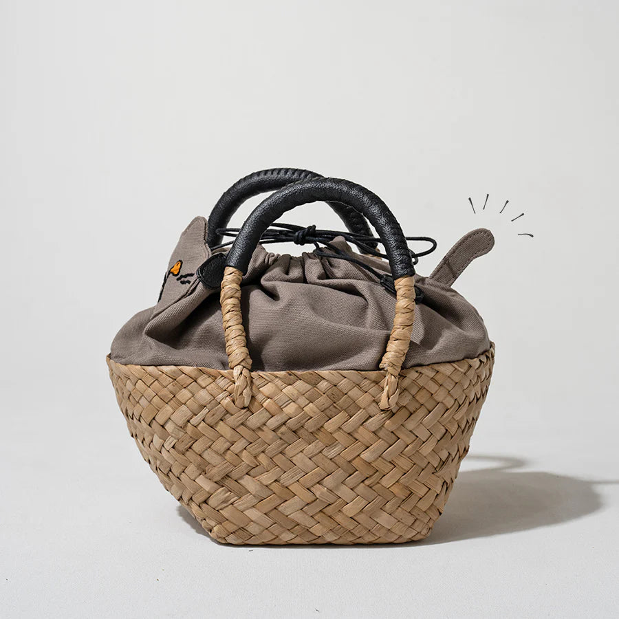 Cat Straw Bag | MINETPANIE