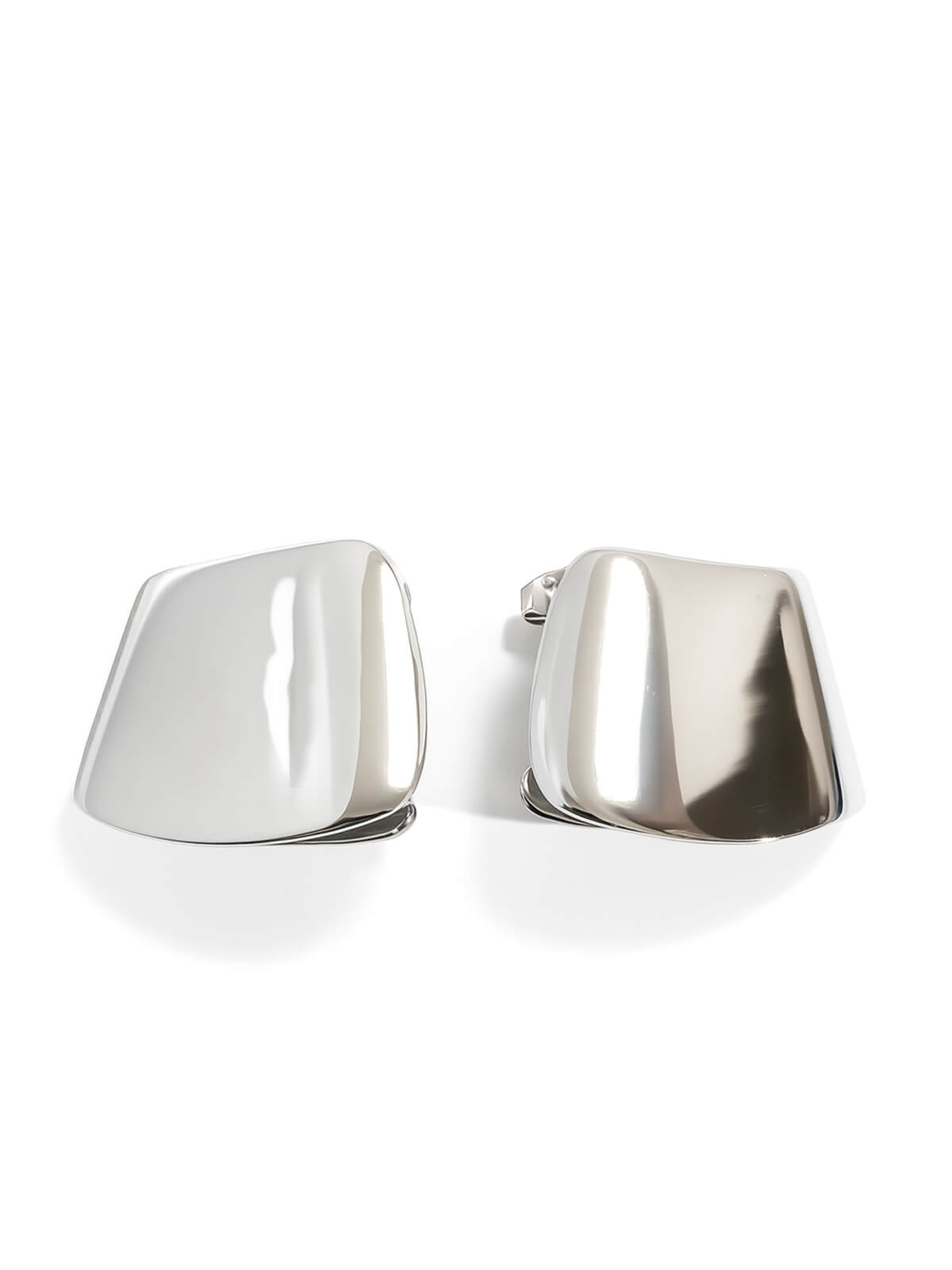 18K Gold Plated Sterling Silver Ribbonfold Earrings | MIRAVA