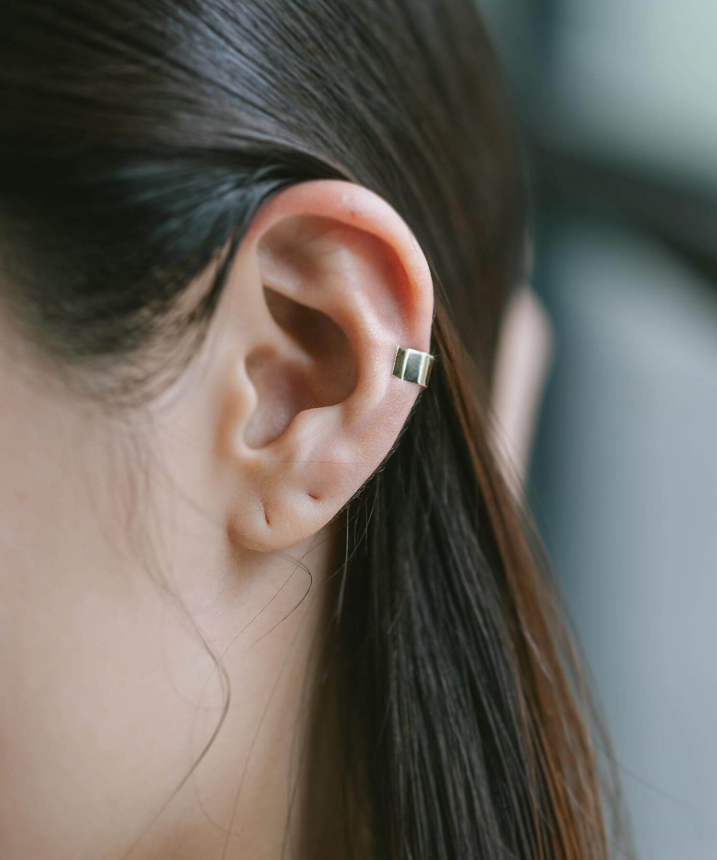K18 Minimalist Ear Cuff | ENLILLE-CLIP EAR CUFF