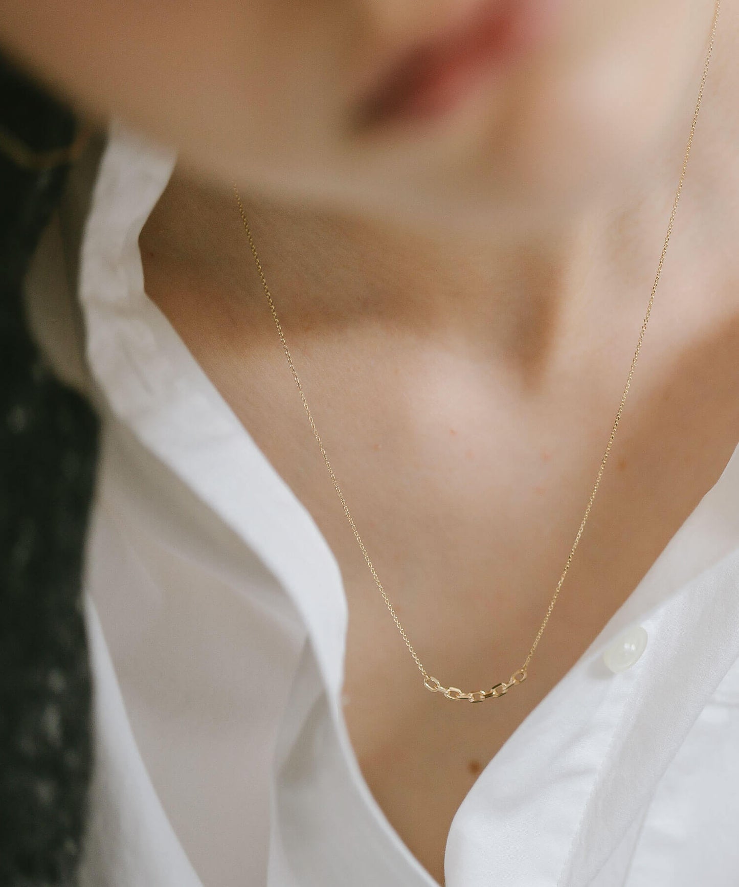 K10 dainty chain link necklace  | KATENA NECKLACE