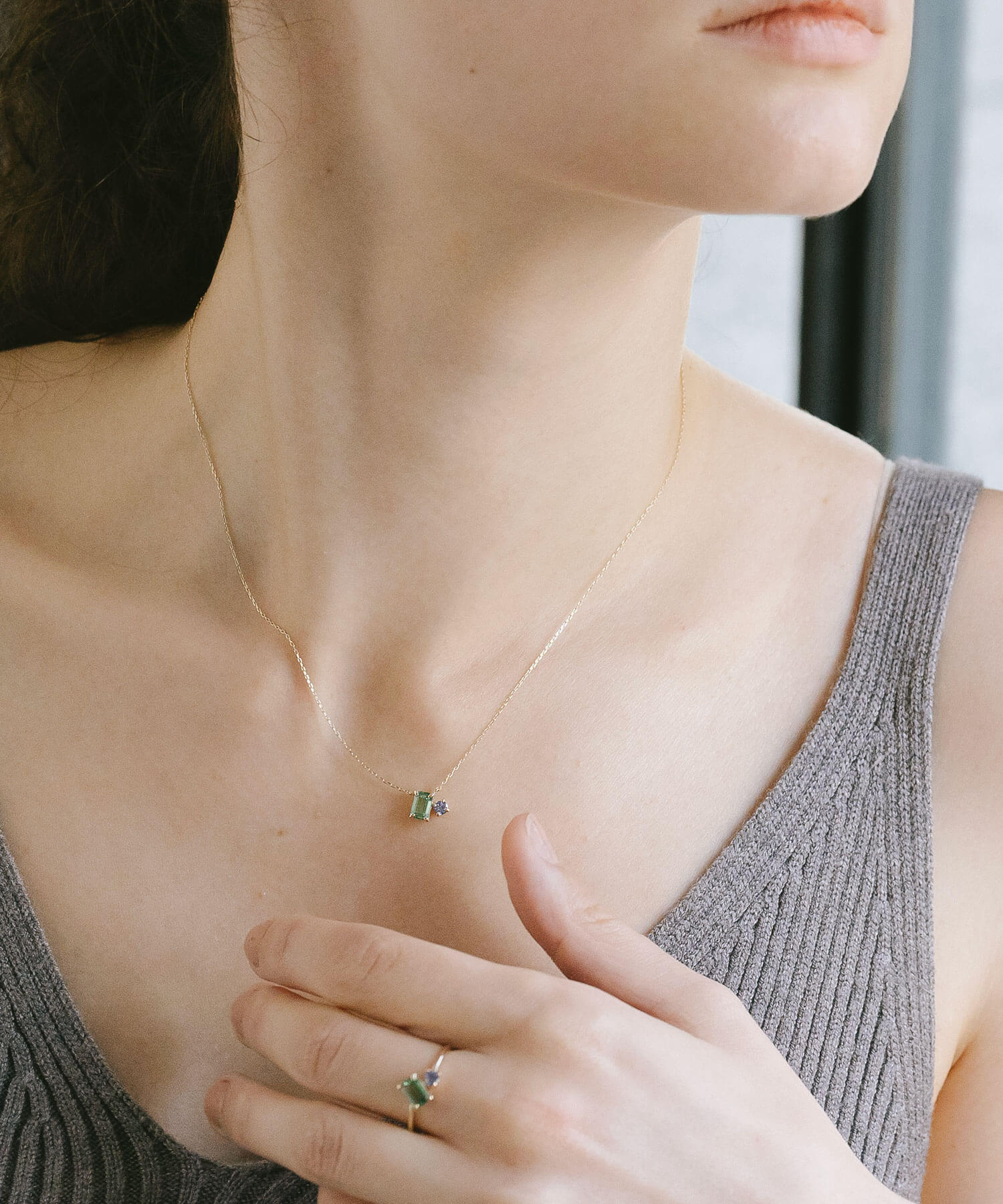 Two Gemstone Necklace | TETRA-ETT