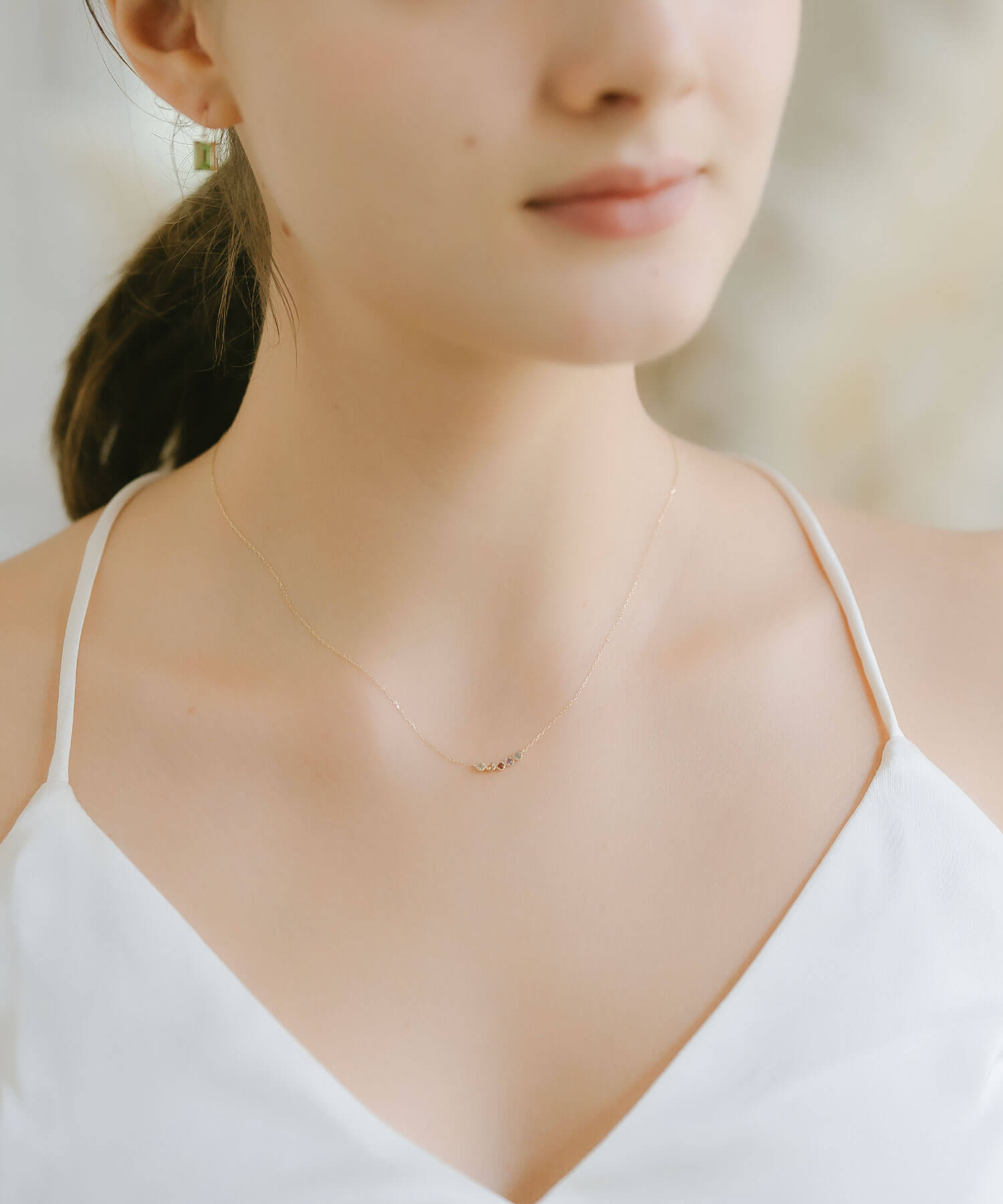 10K Gold Ombre Gemstone Necklace | PALVE-QUINT